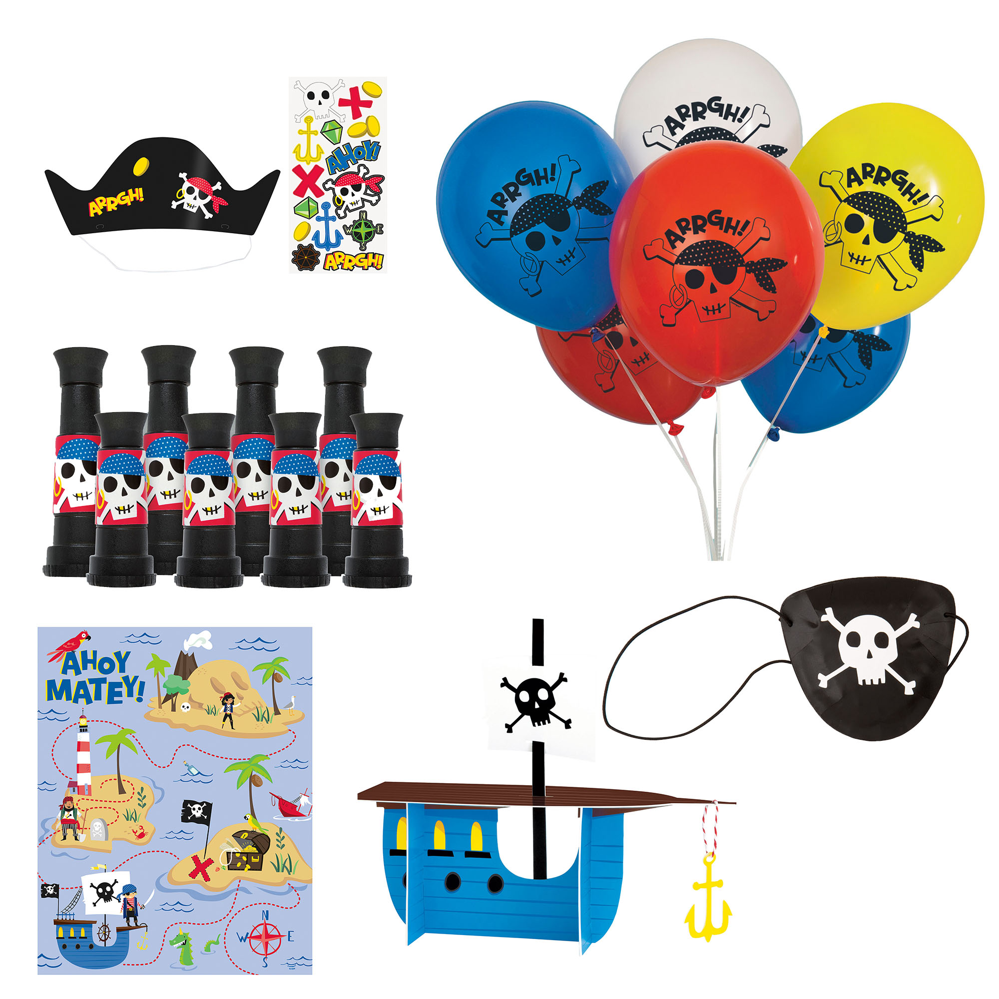 Ahoy Pirate Party Accessories Kit