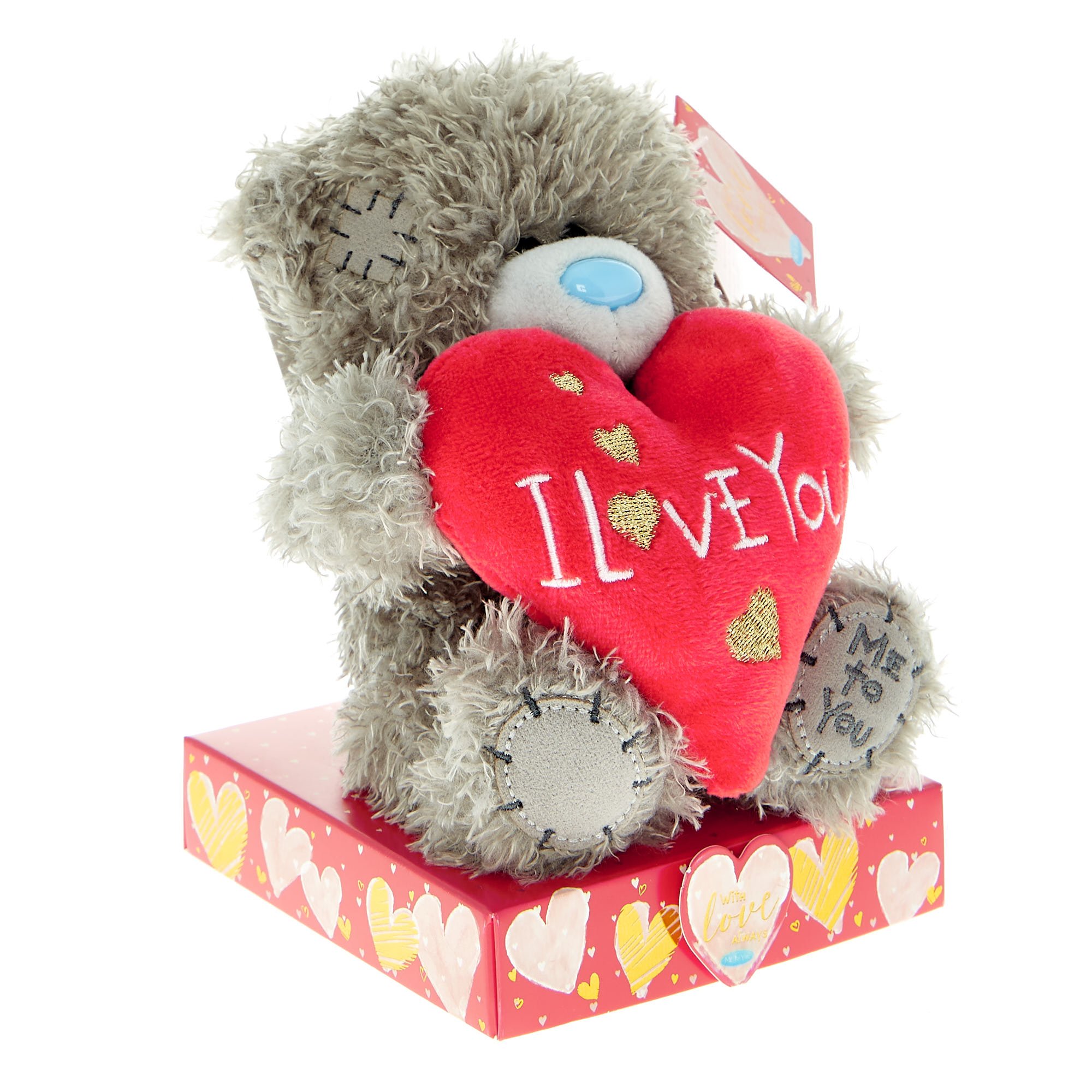 I Love You Tatty Teddy With Heart Plush,  I Love You Tatty Teddy With Heart Plush