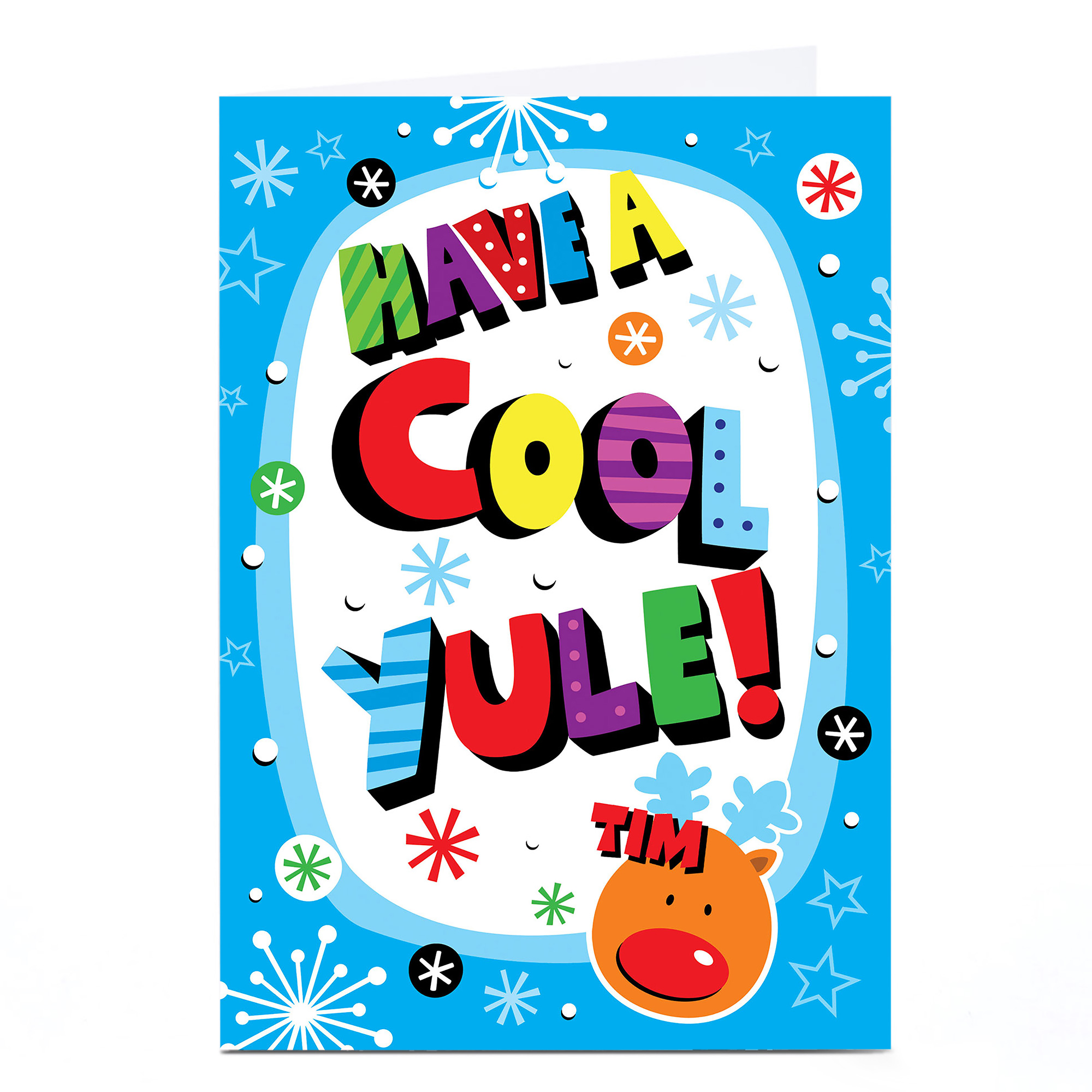 Personalised Christmas Card - Cool Yule