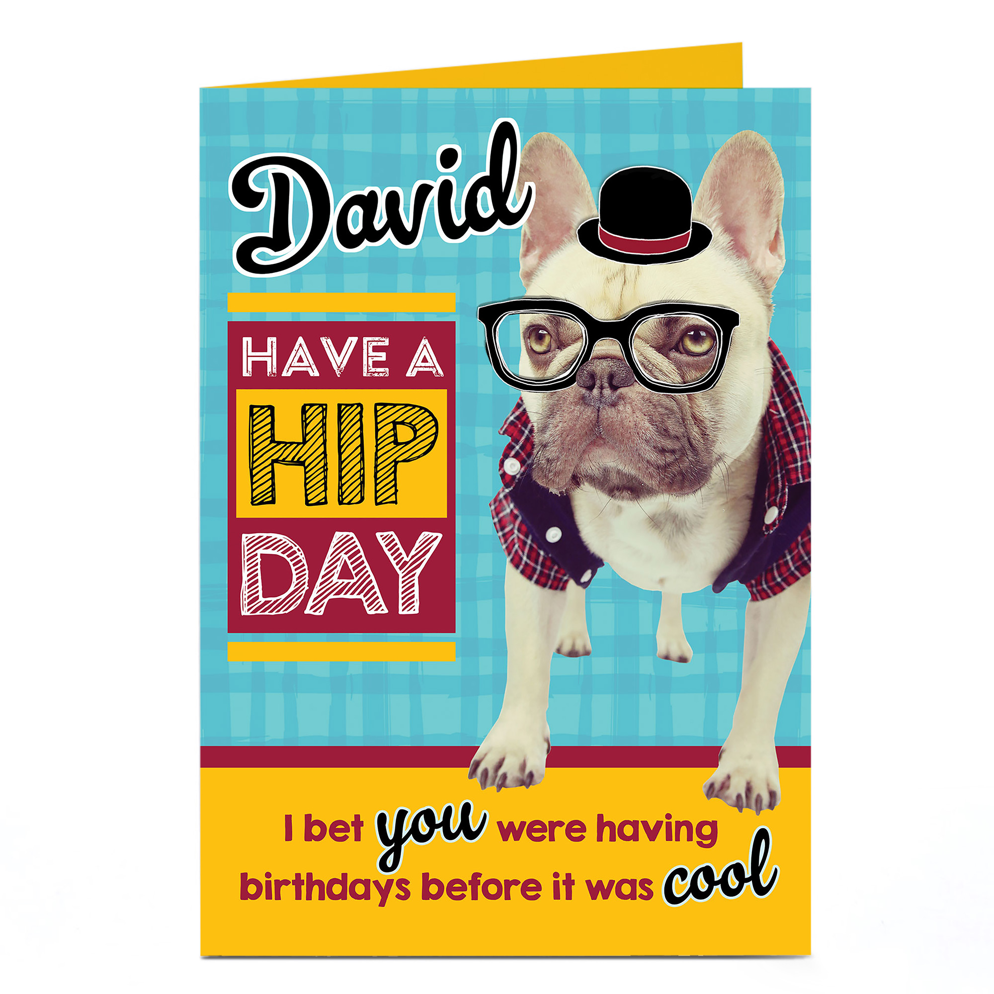Personalised Birthday Card - Have A Hip Day