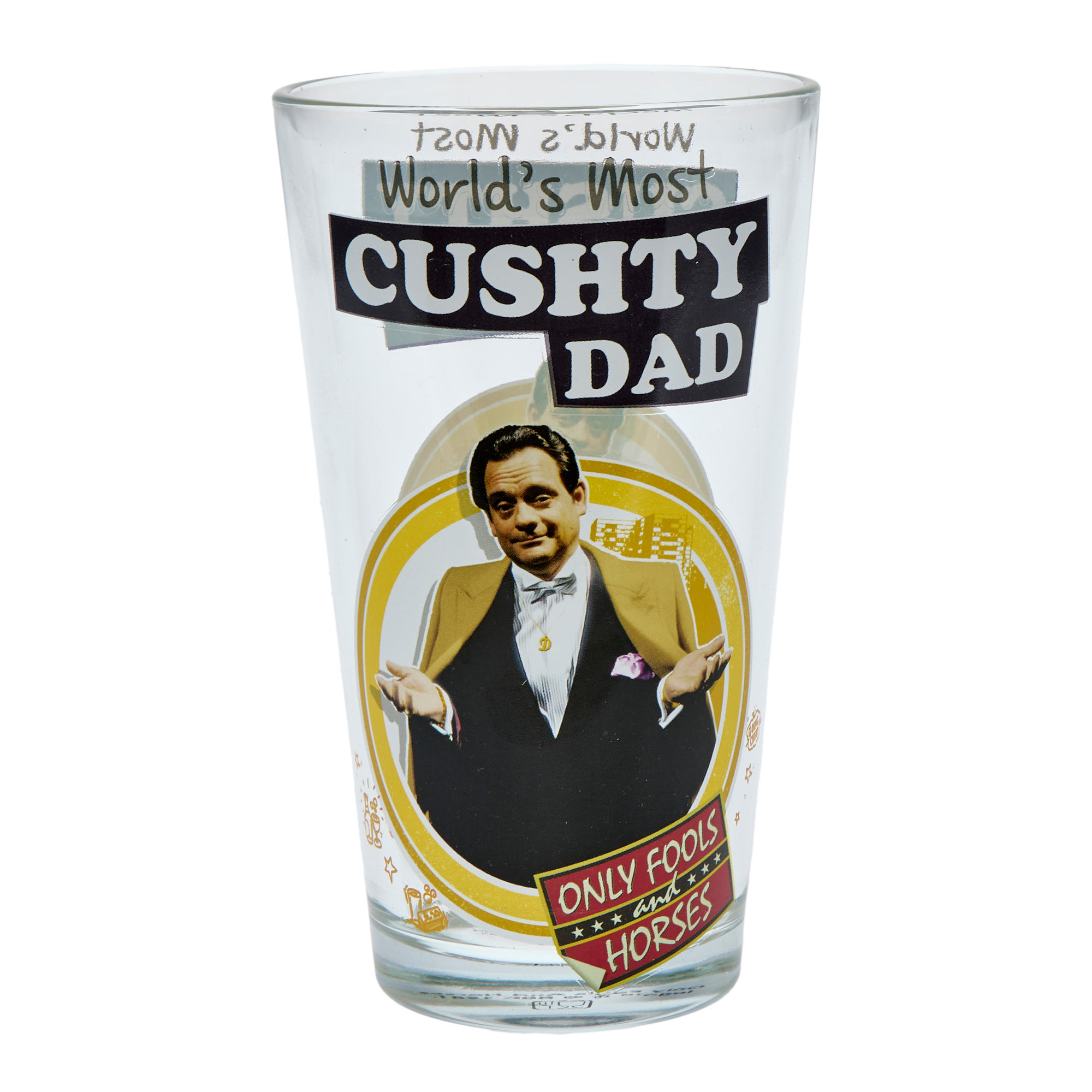 Only Fools & Horses Cushty Dad Glass Tumbler & Bottle Opener