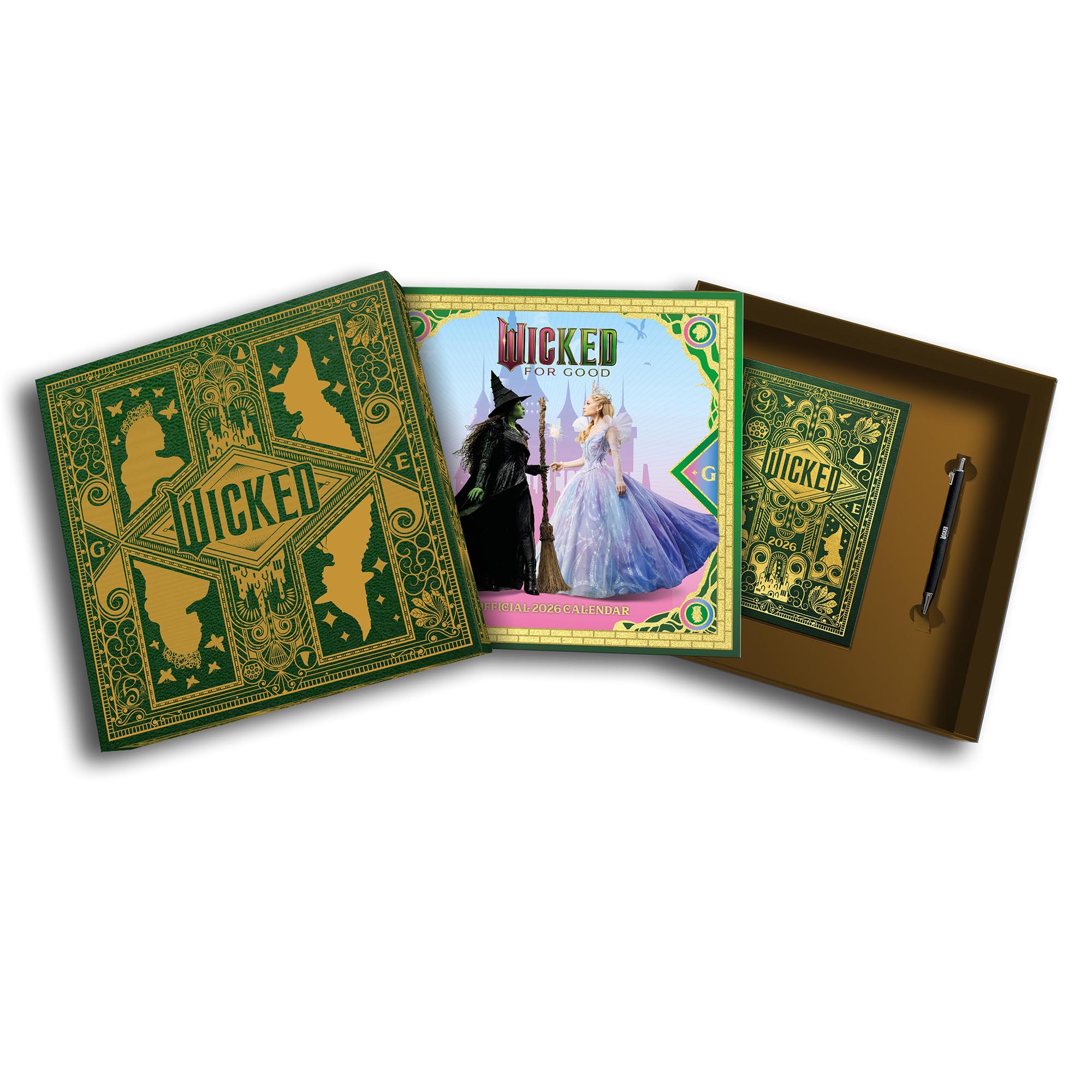 Wicked 2026 Calendar & Diary Gift Box Set