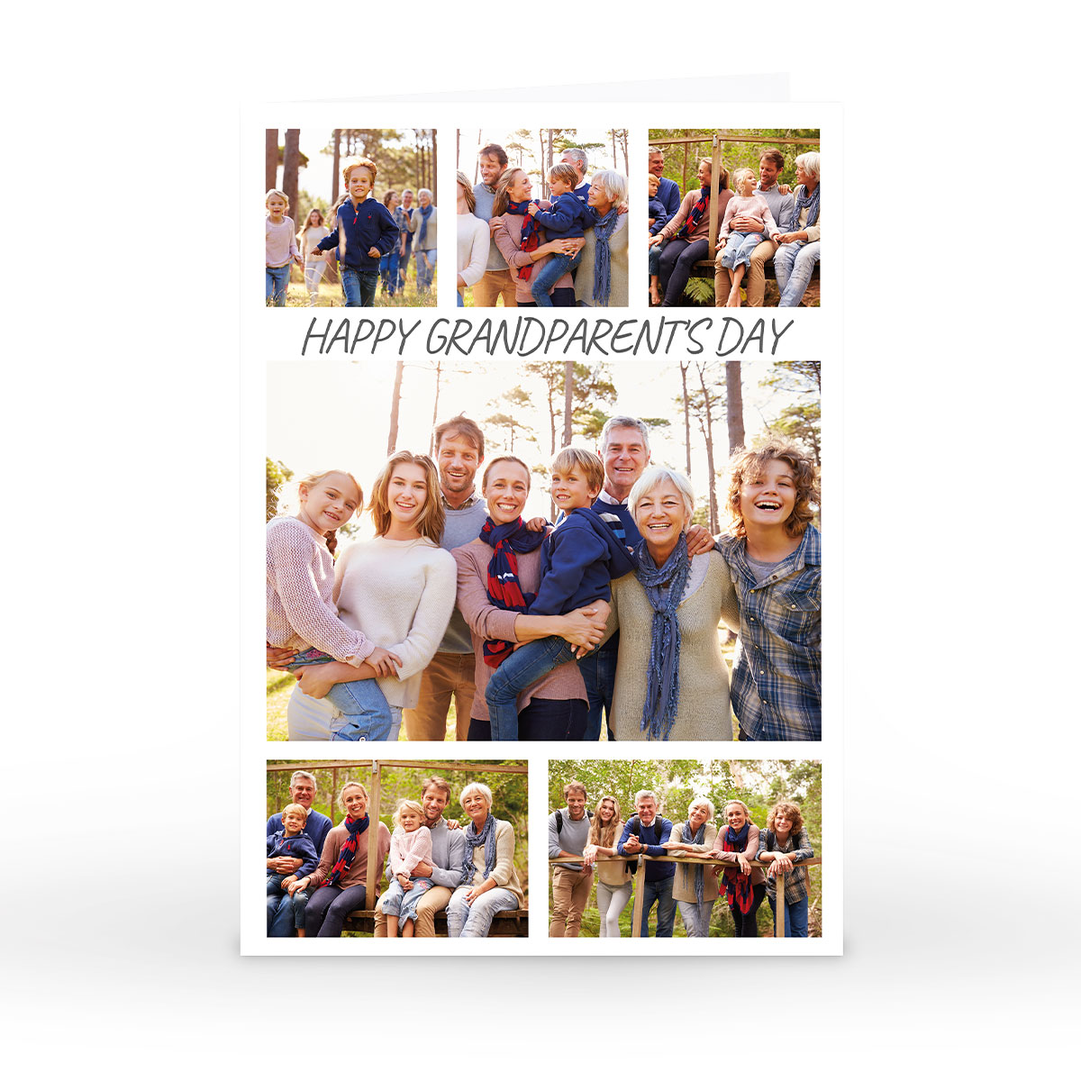 Photo Grandparent's Day Card - 6 Photos
