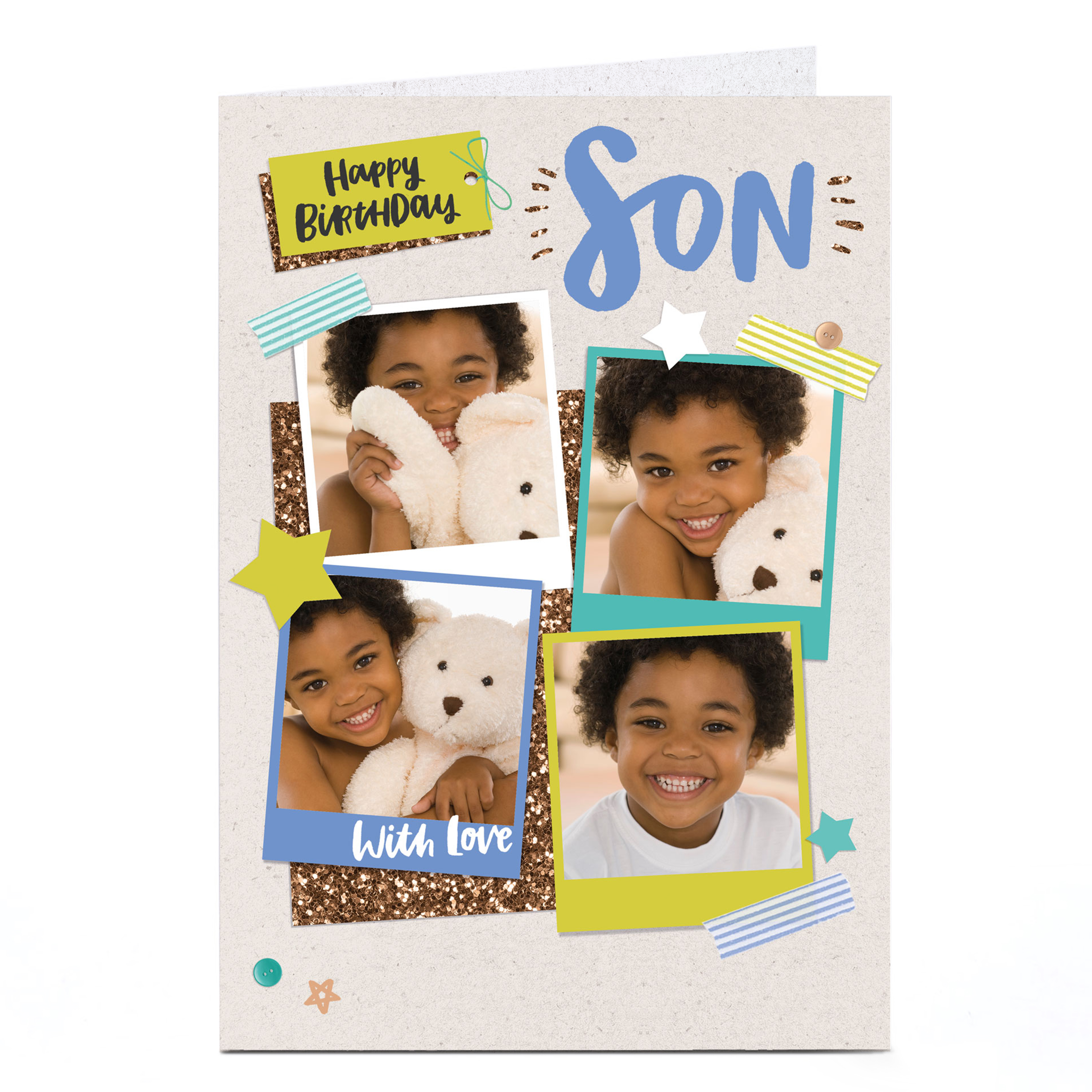 Photo Birthday Card - Son, With Love