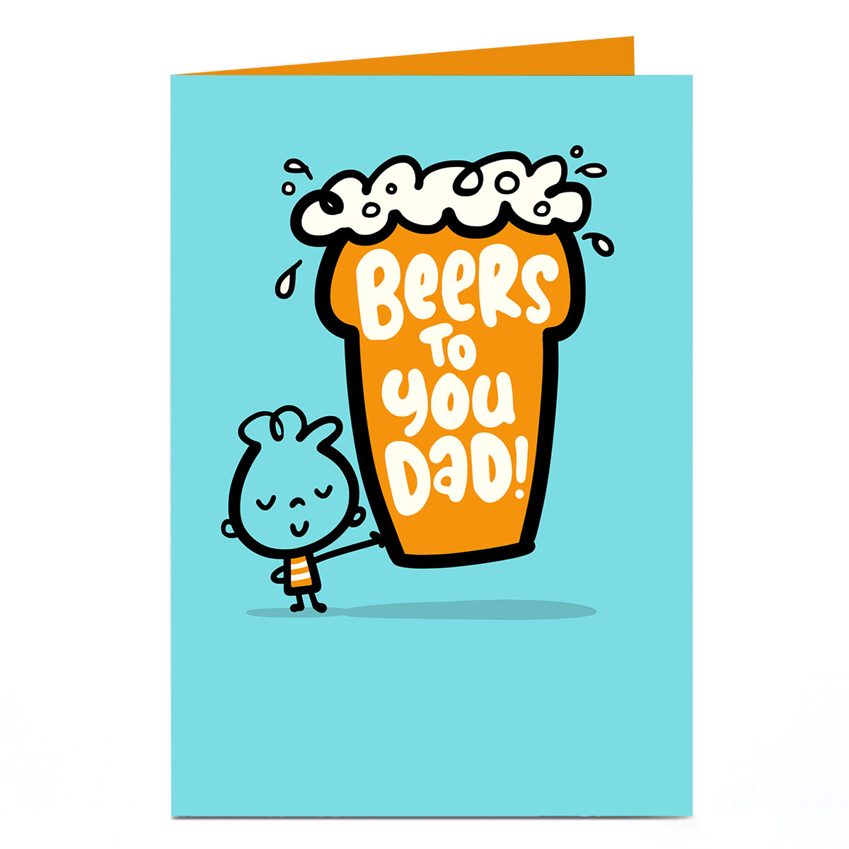 Personalised Fruitloops Father's Day Card - Beers To You Dad