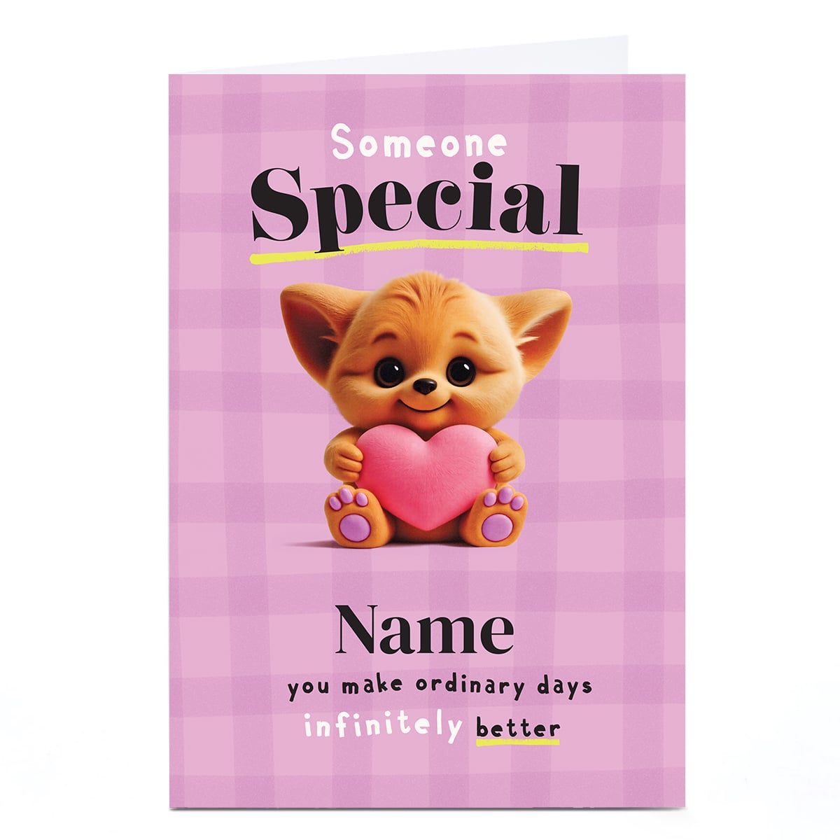 Personalised Wimzee Card - Every Day Infinitely Better, Someone Special