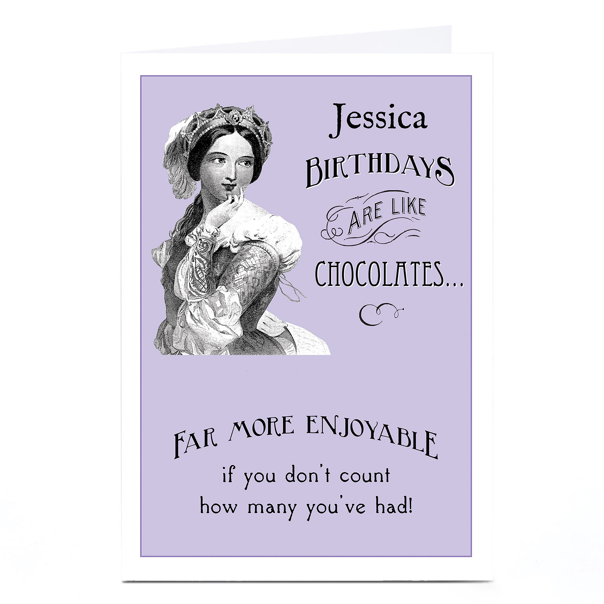 Personalised Toodle Pip Card - Birthday Chocolates