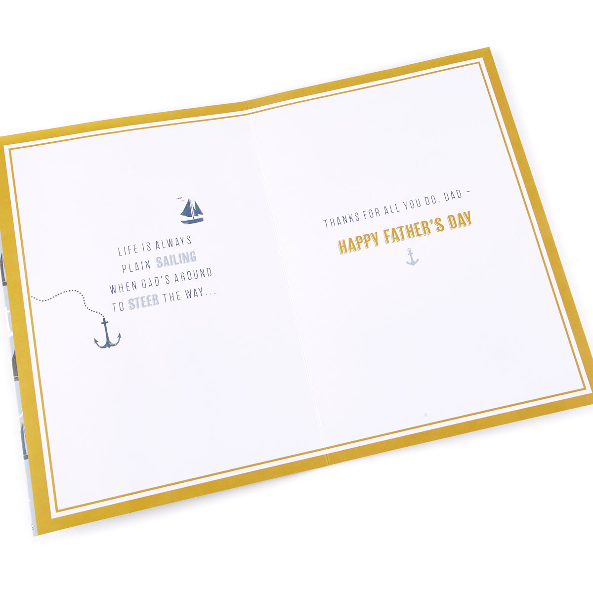 Father's Day Card - Dad From Your Son, Nautical 