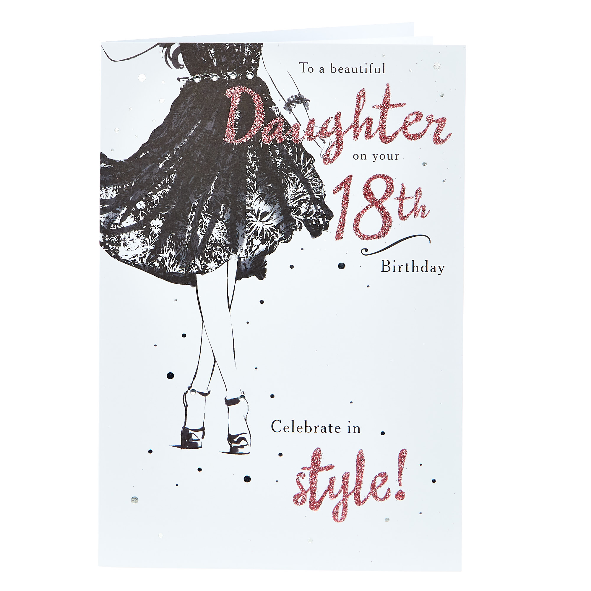 18th Birthday Card - To A Beautiful Daughter