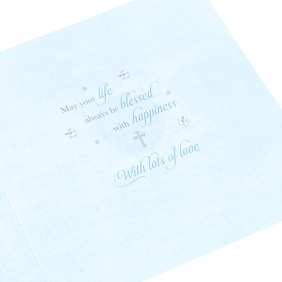 Platinum Collection Christening Card - For A Special Boy
