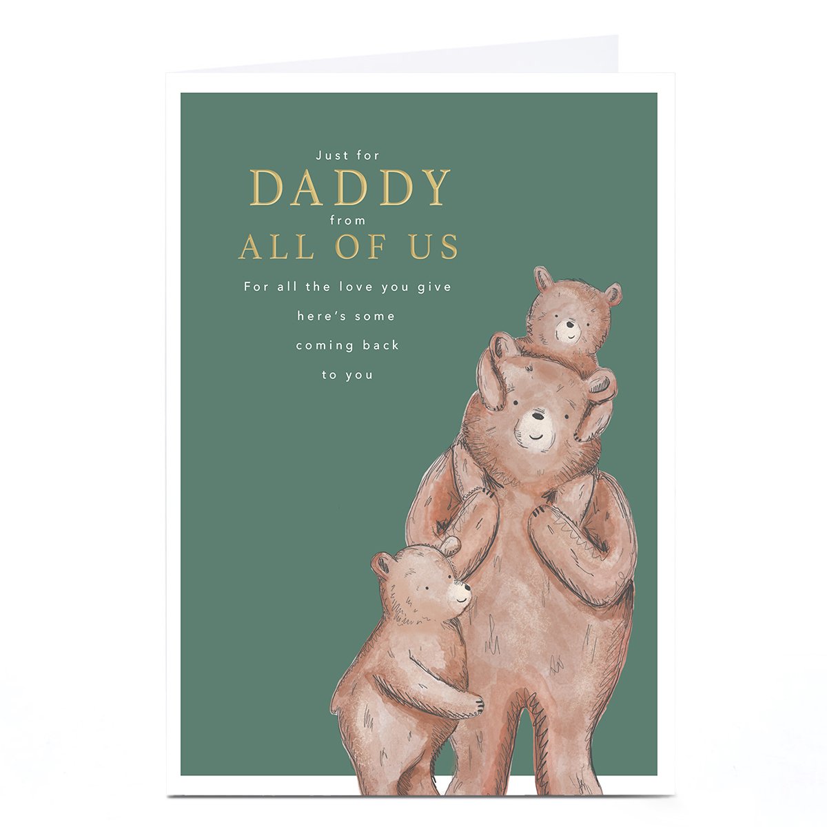 Father's Day Card - Daddy From All Of Us