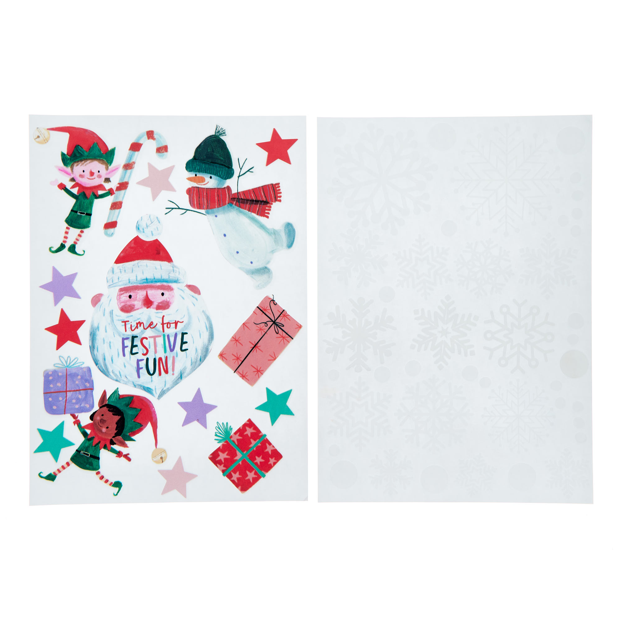 Festive Window Stickers - 2 Sheets