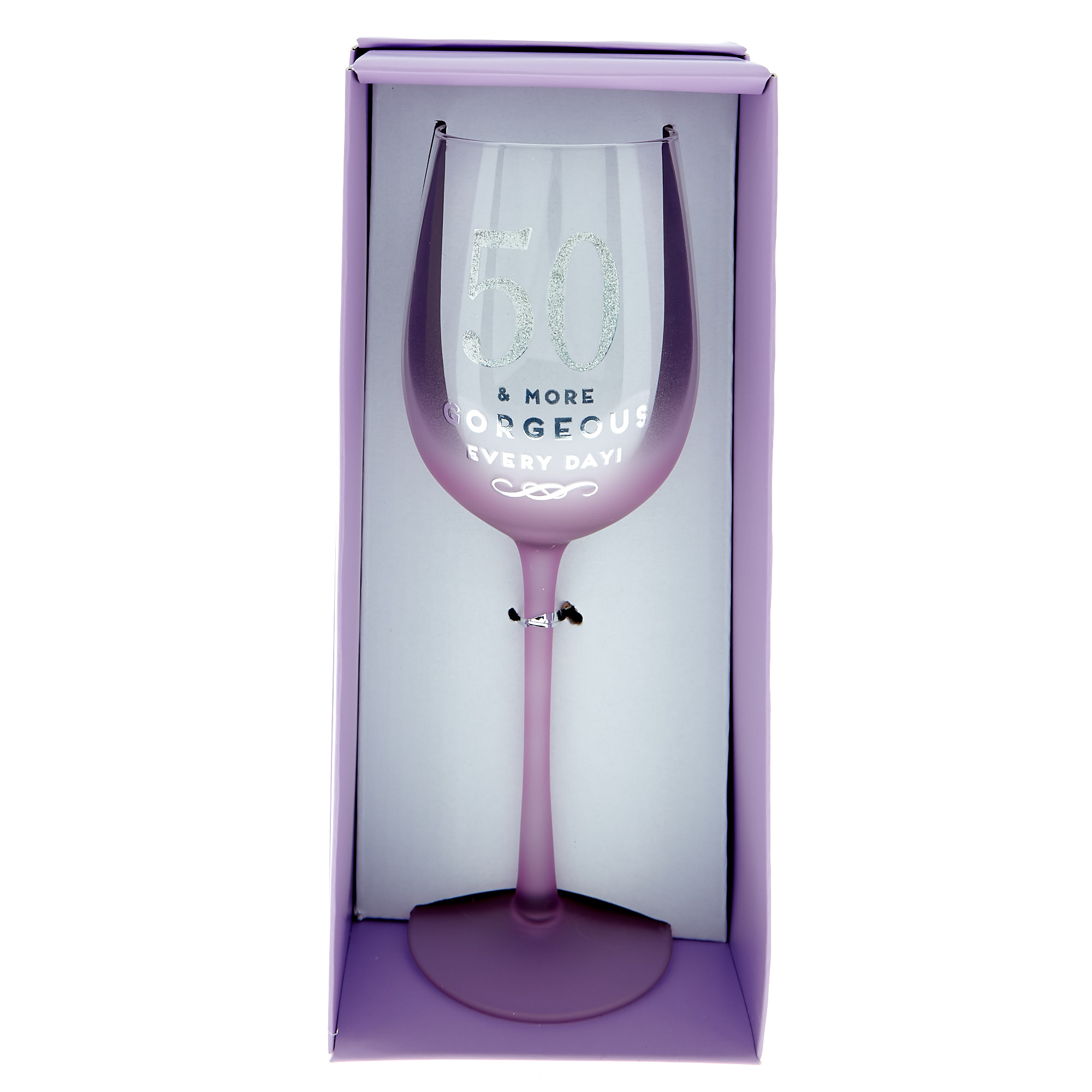 50th Birthday Wine Glass - More Gorgeous Every Day!