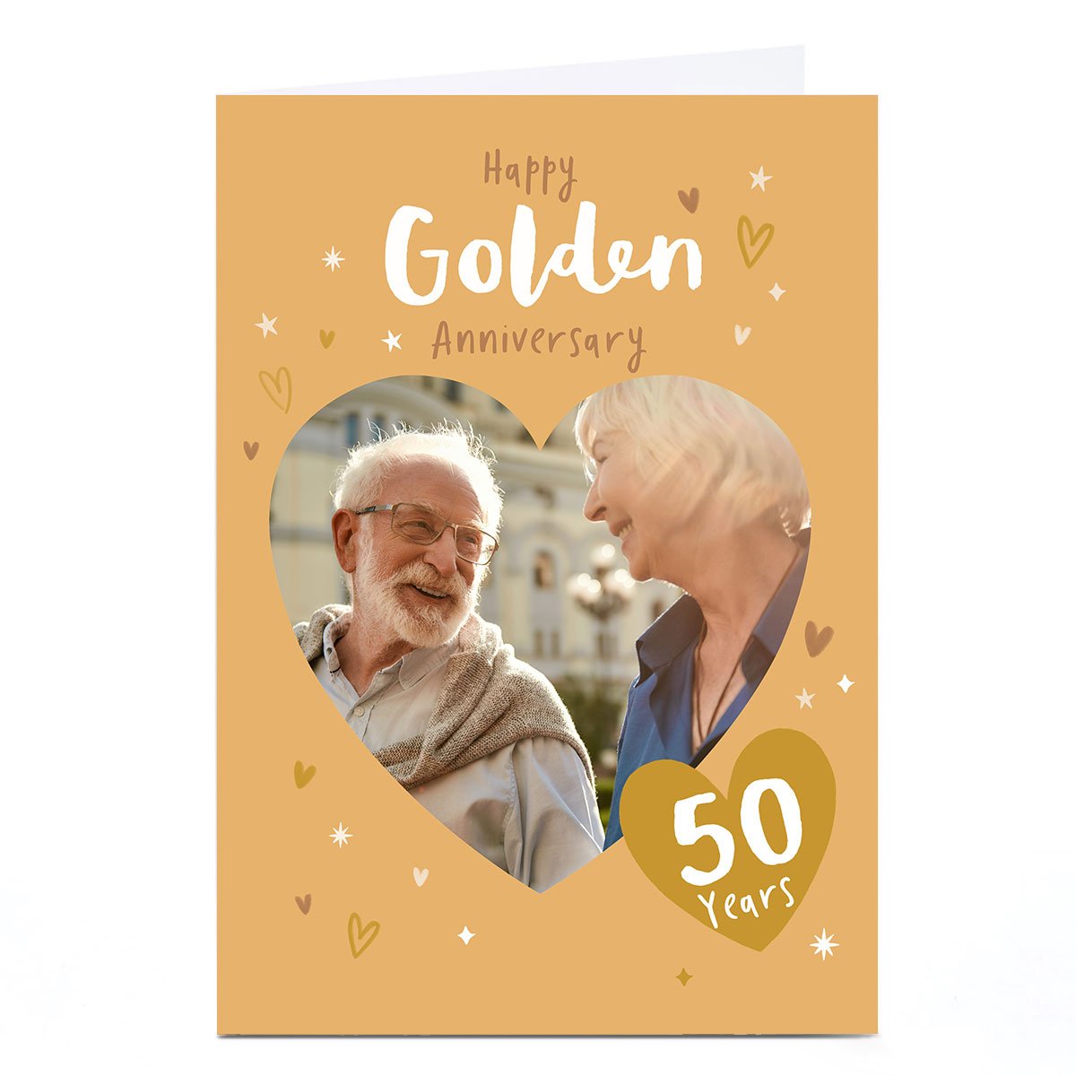 Personalised Anniversary Photo Card - Golden Anniversary, 50 Years