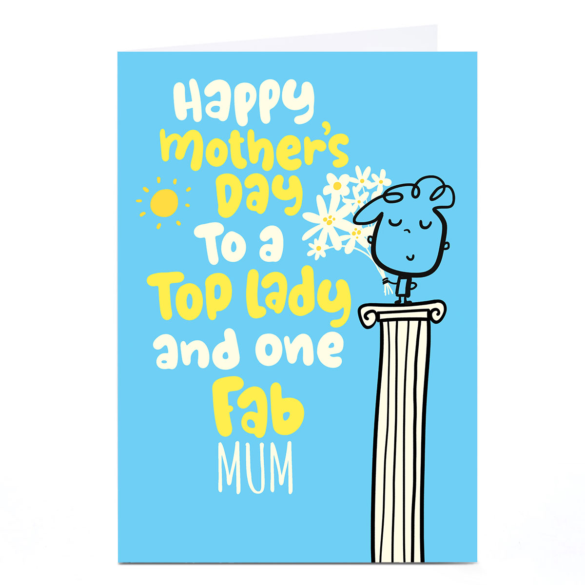 Personalised Fruitloops Mother's Day Card - Top Lady