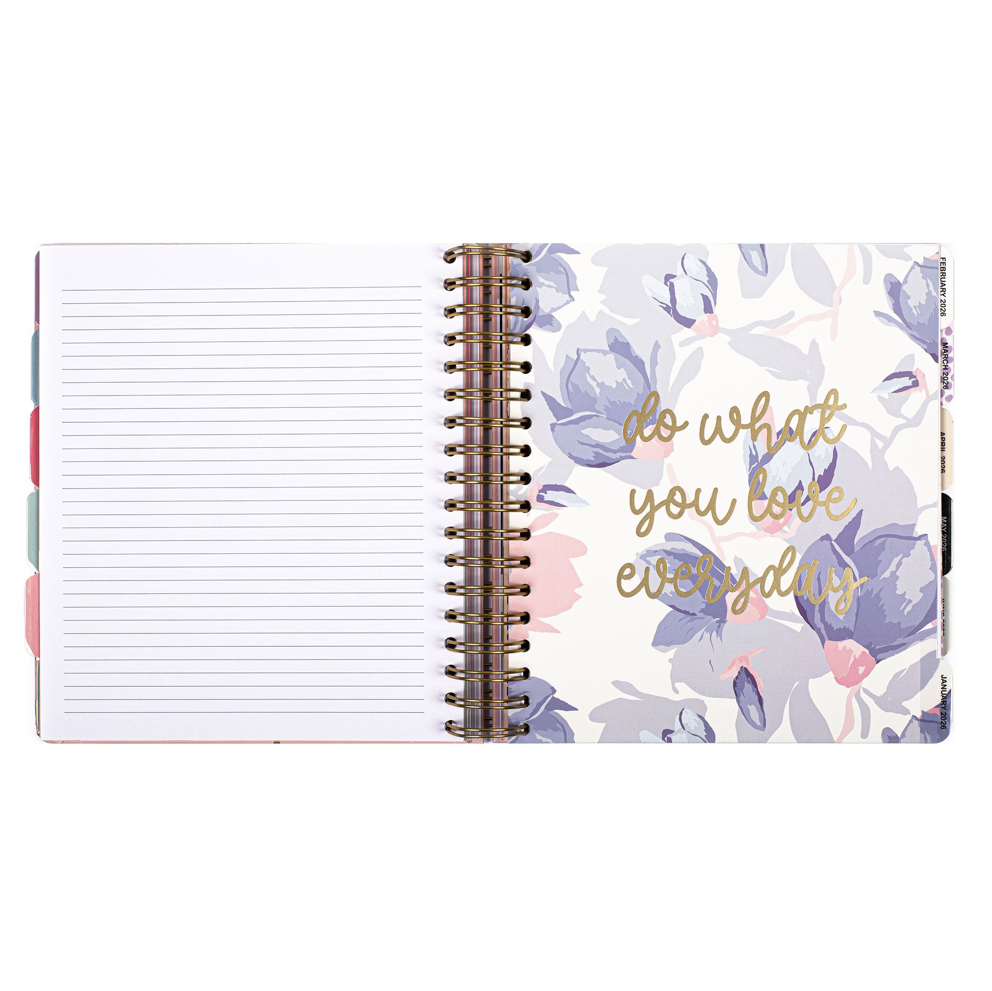 18-Month Pink & Gold Weekly Organiser (August 2025 - December 2026)