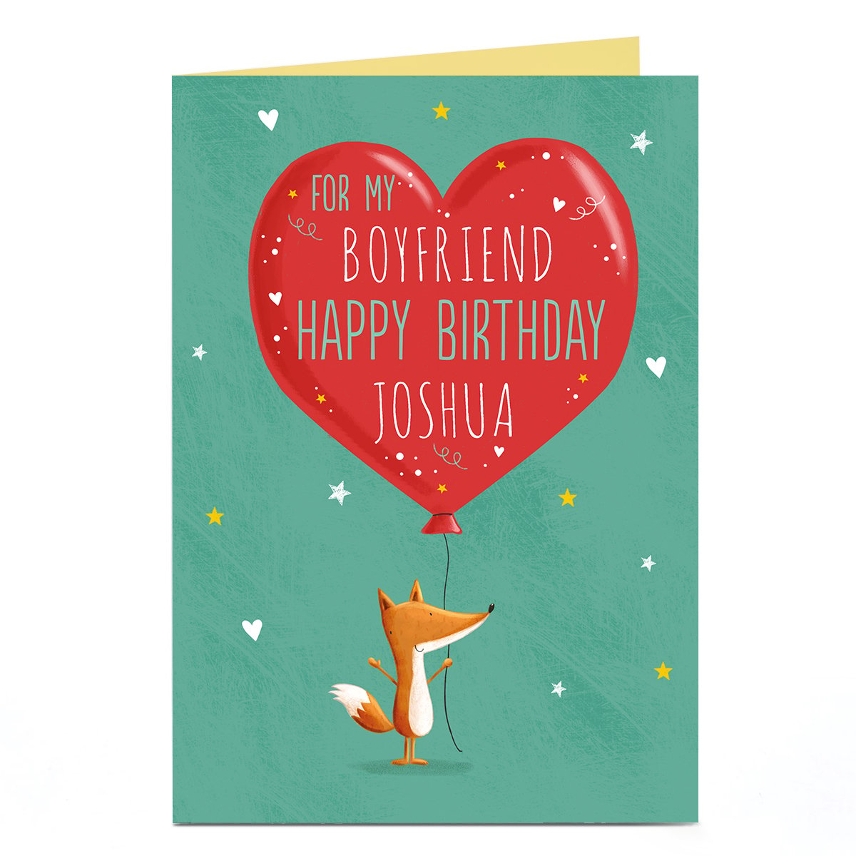 Personalised Birthday Card - Fox Birthday