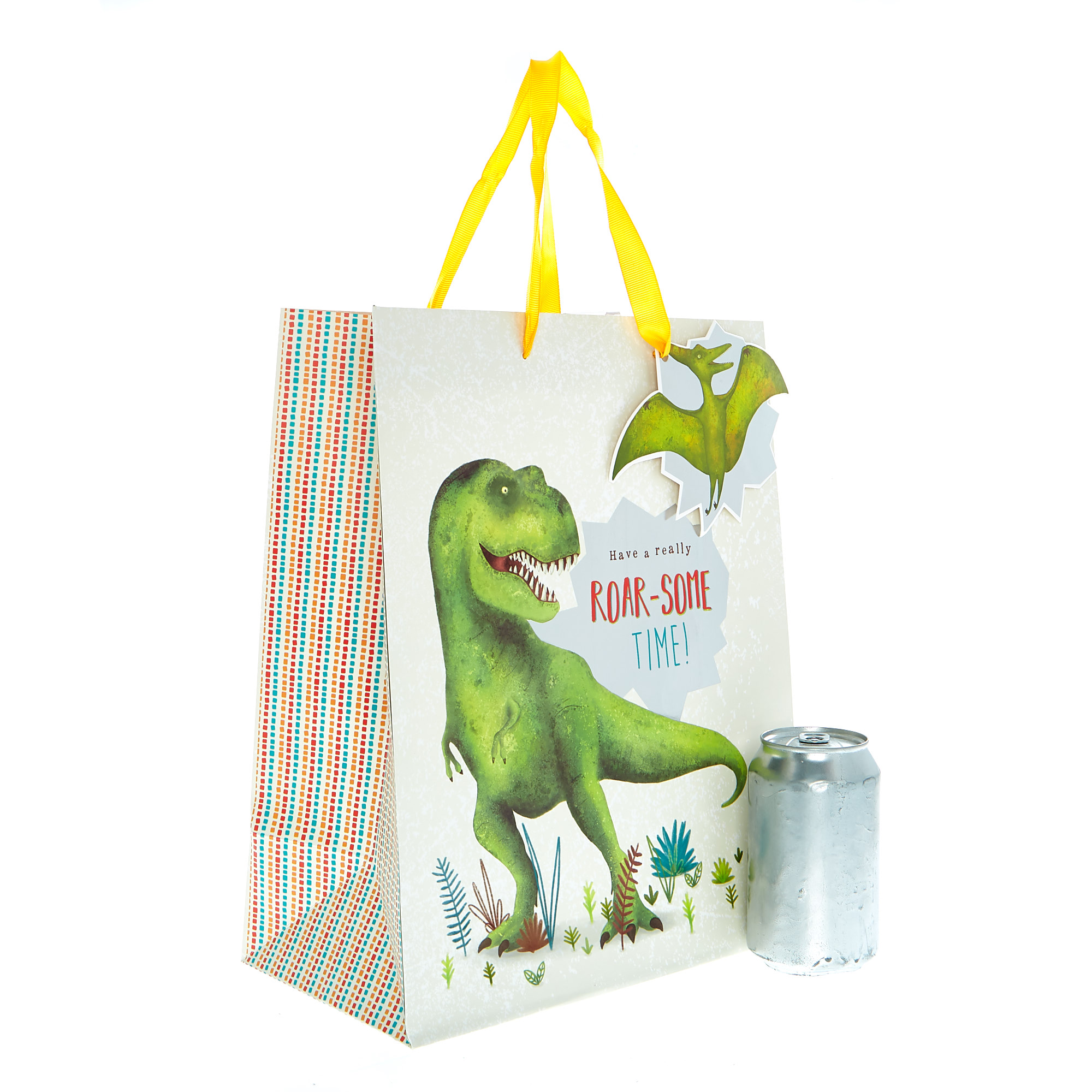 Large Portrait Gift Bag - Roar-Some Dinosaur