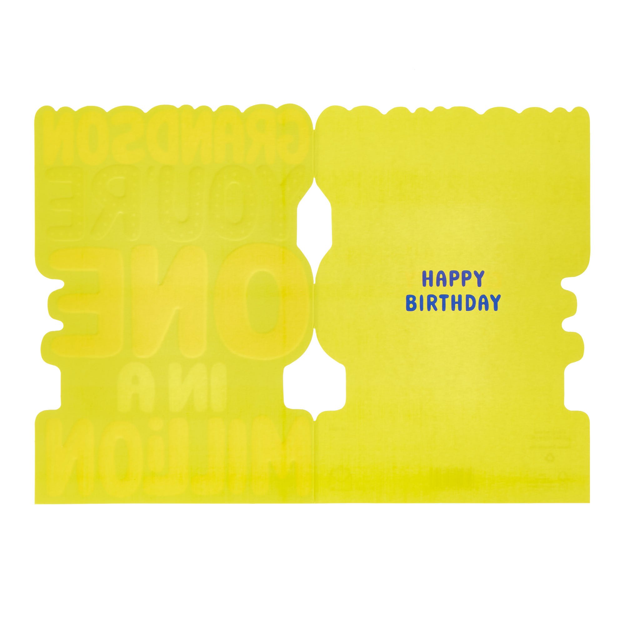 Grandson Colourfy One In A Million Birthday Card