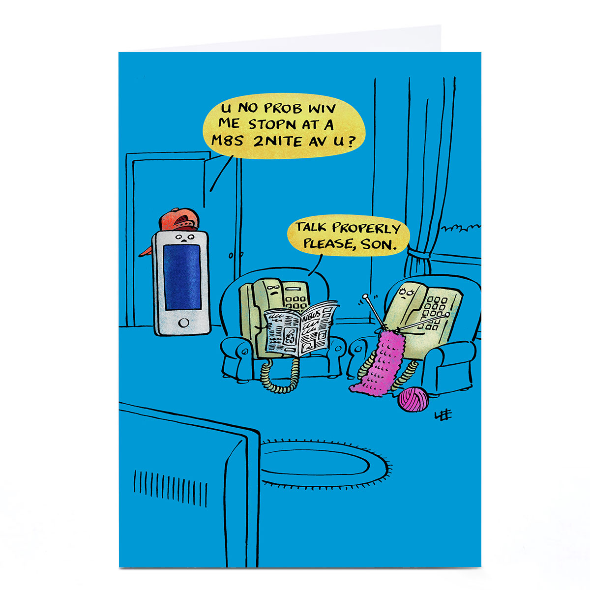 Personalised Lee Fearnley Card - Text Talk 
