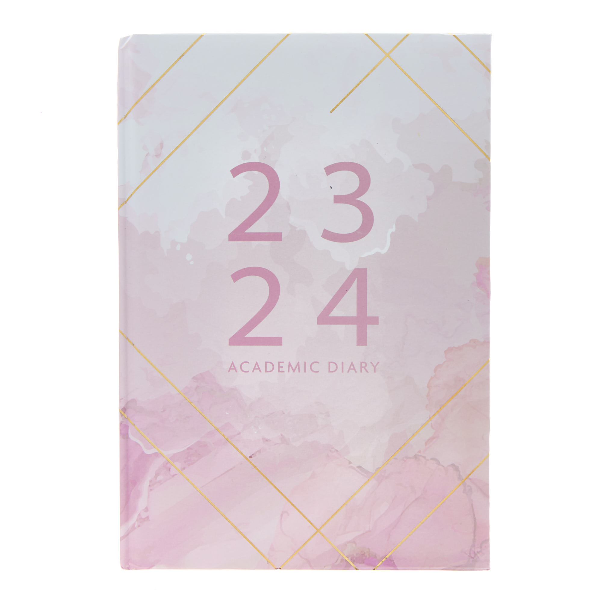 A5 Page-A-Day Pink 2024 Academic Diary