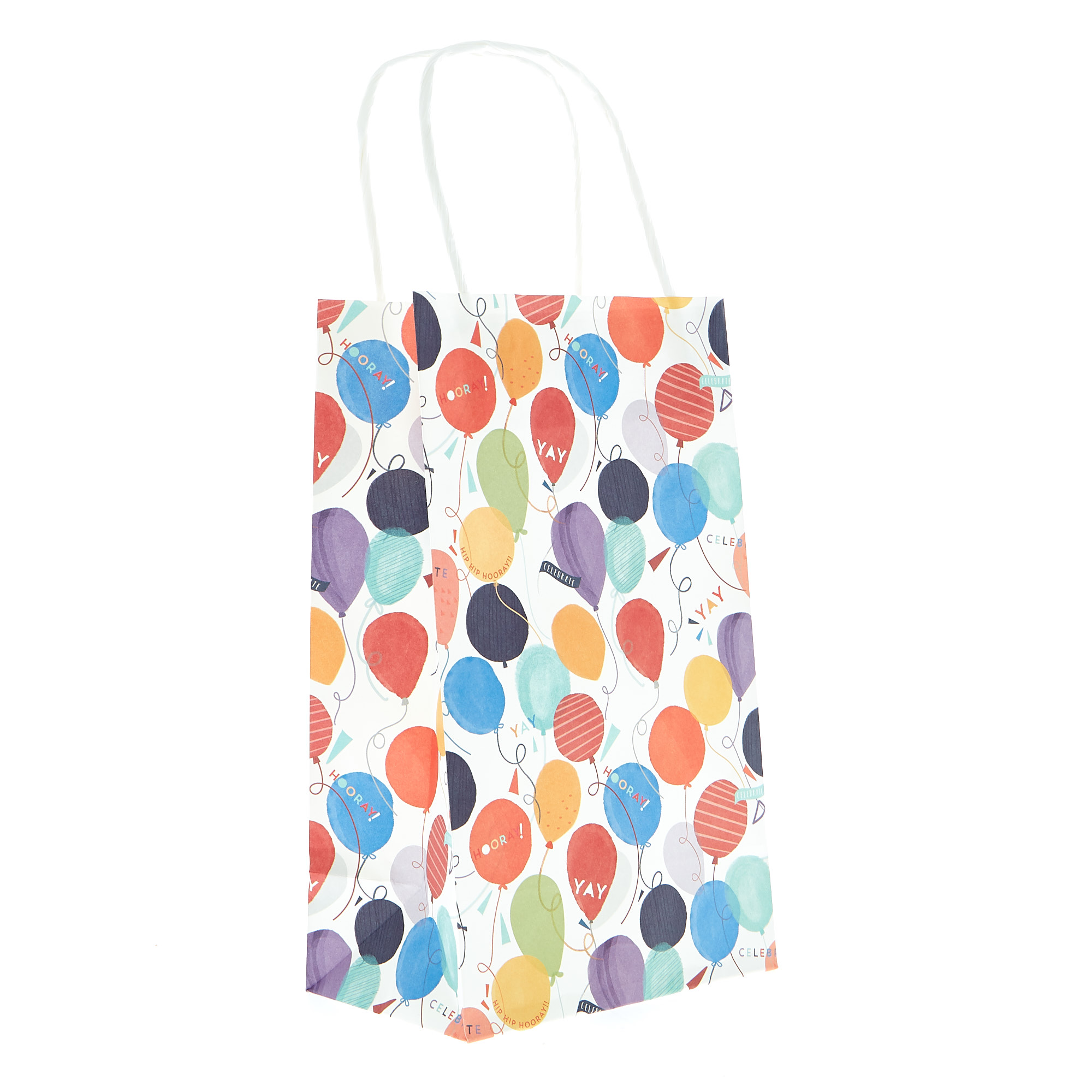 Paper Rainbow Balloon Party Bags - Pack of 6