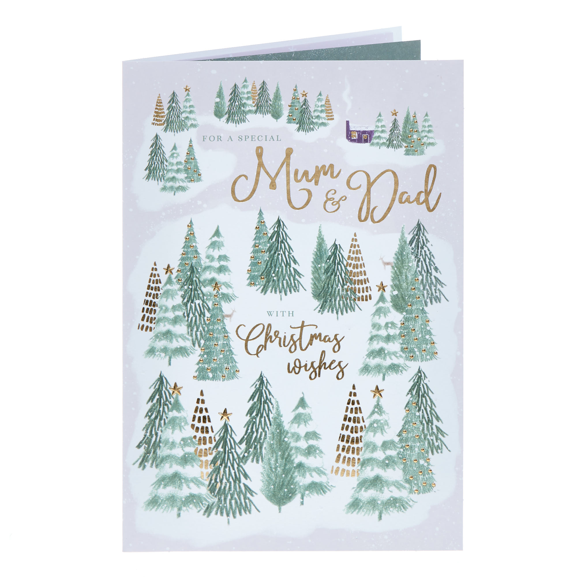 Mum & Dad Trees Christmas Card
