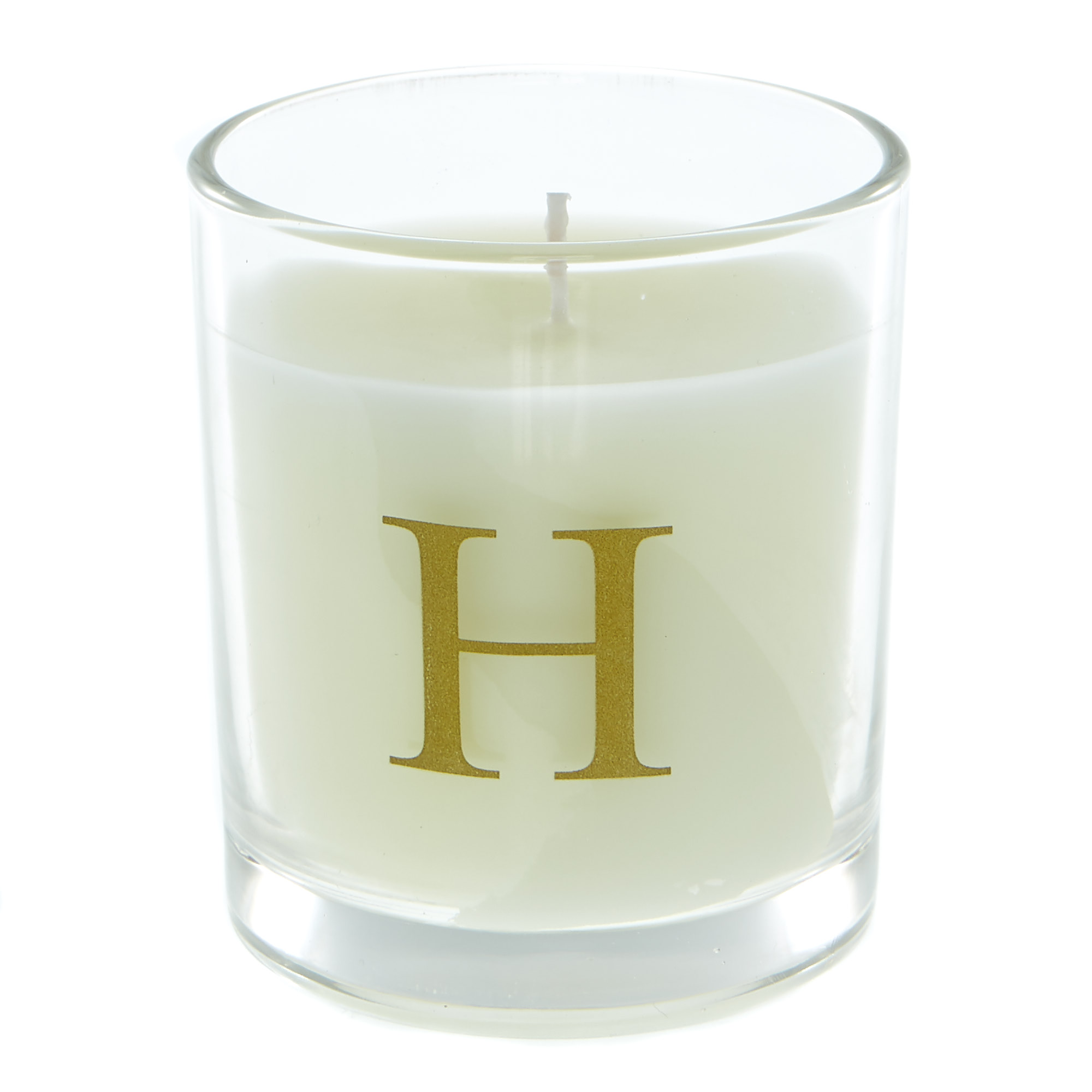 Letter H Warm Cashmere Scented Candle