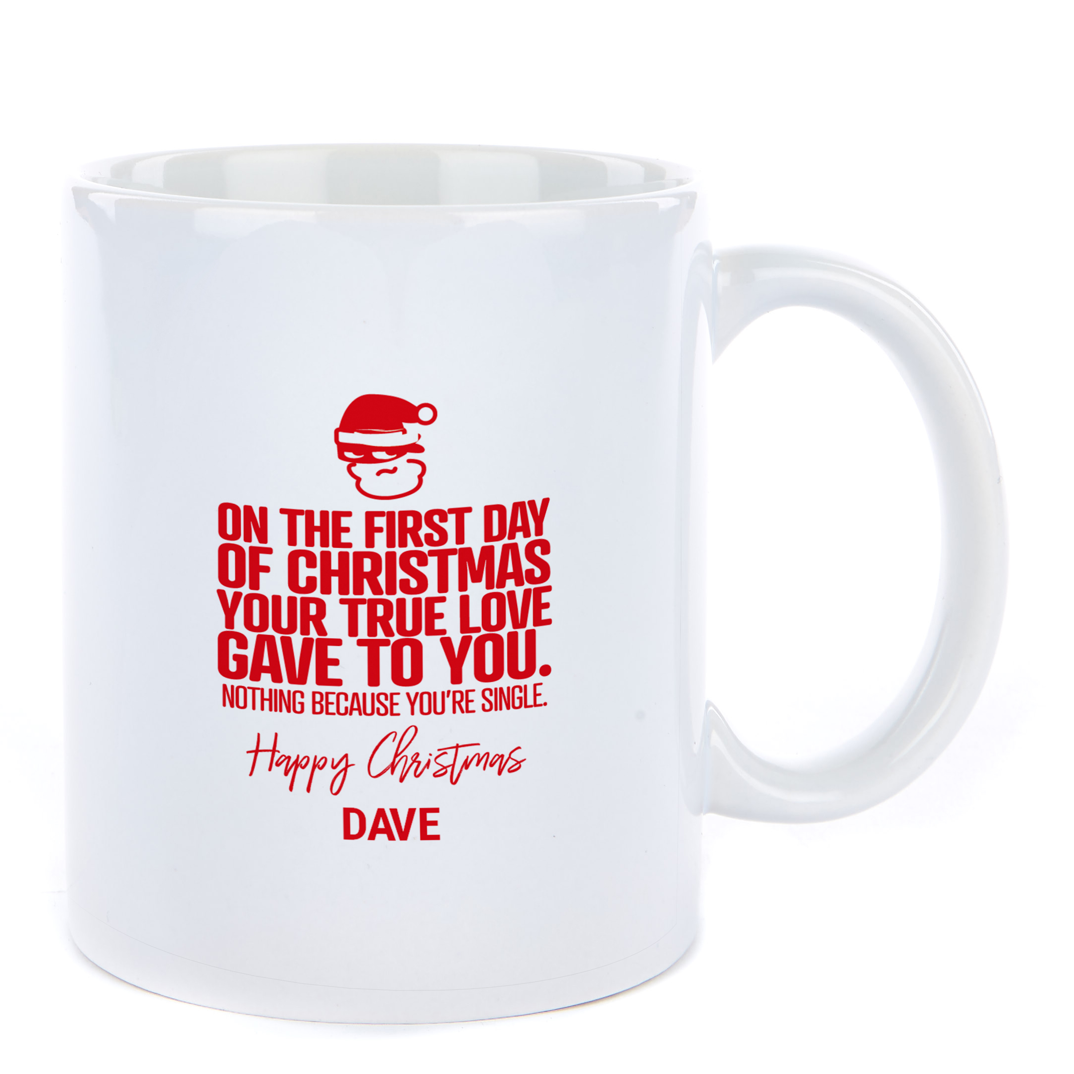 Personalised Punk Christmas Mug - On the First Day