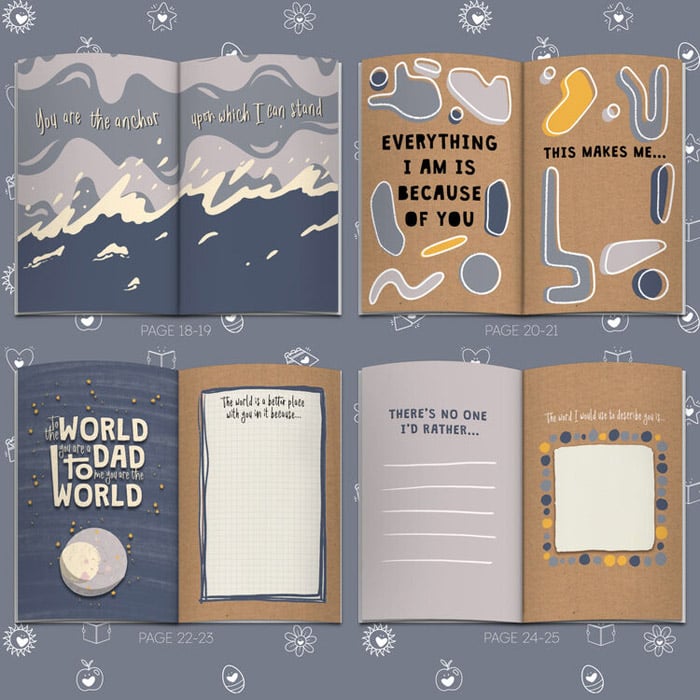 Personalised Fill In With Your Words Book About Dad