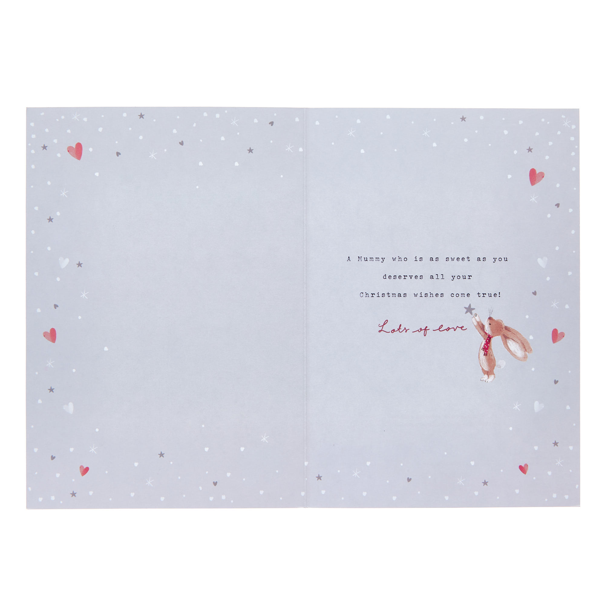 Mummy Bunny & Star Christmas Card
