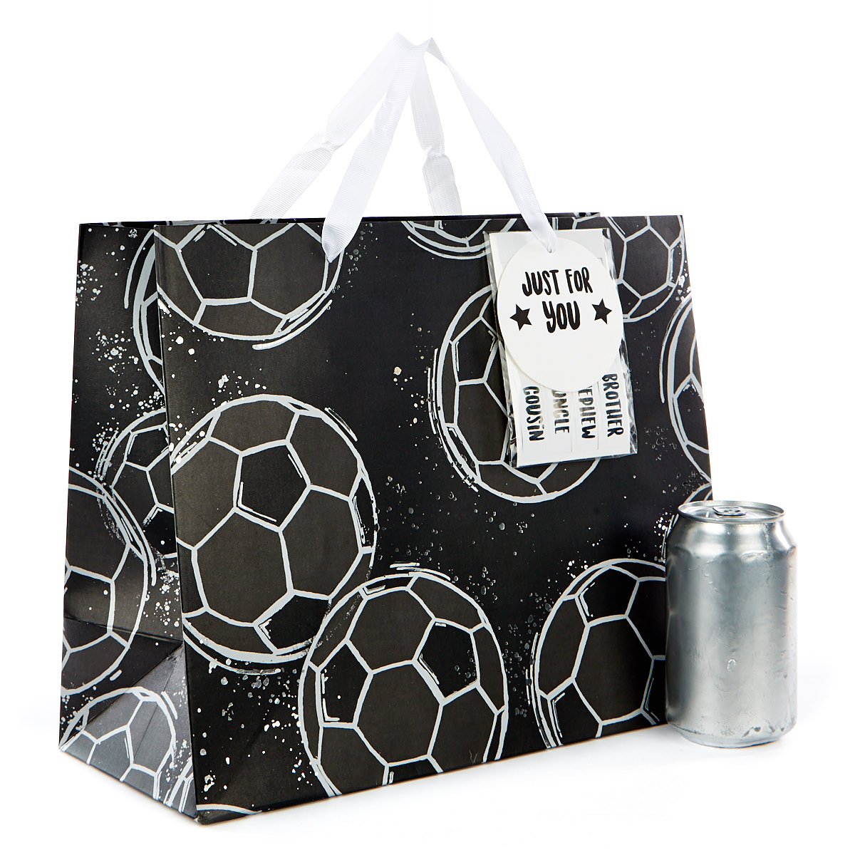 Large Landscape Gift Bag - Football, Just For You