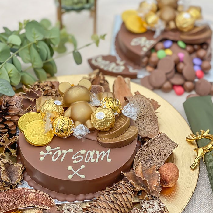 Personalised Mini Gold Smash Cake