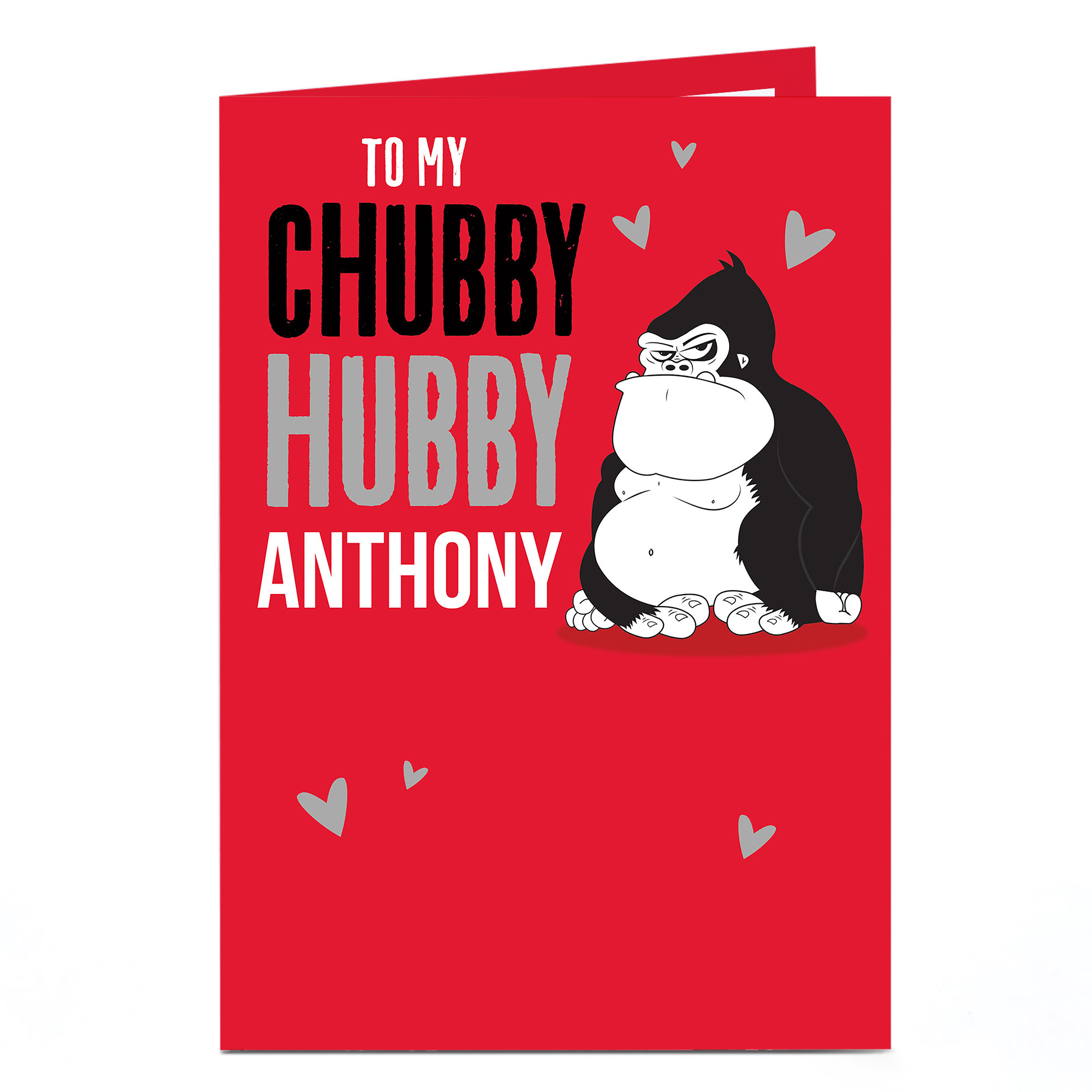 Personalised Card - To My Chubby Hubby