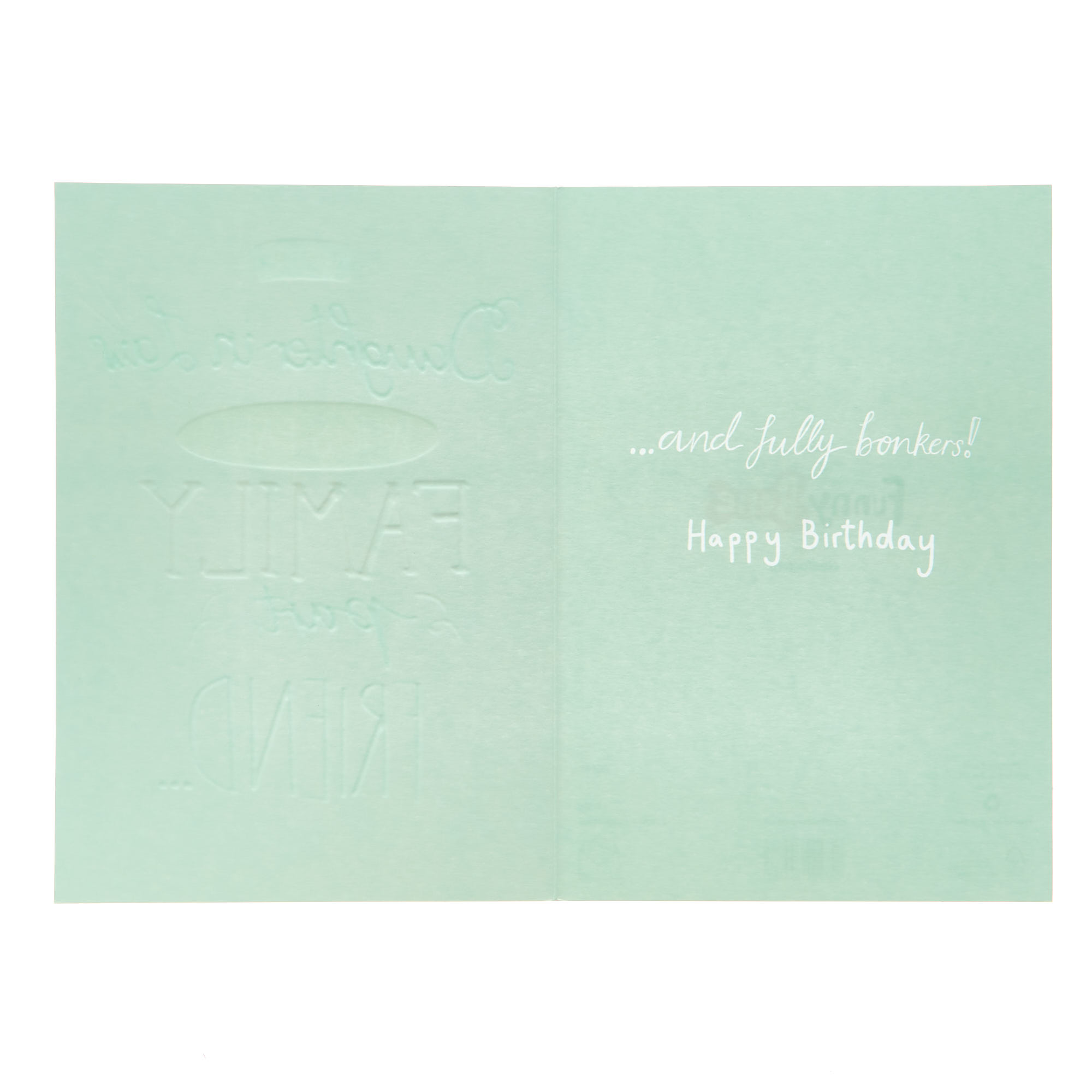 Birthday Card - Daughter In Law Family & Friend