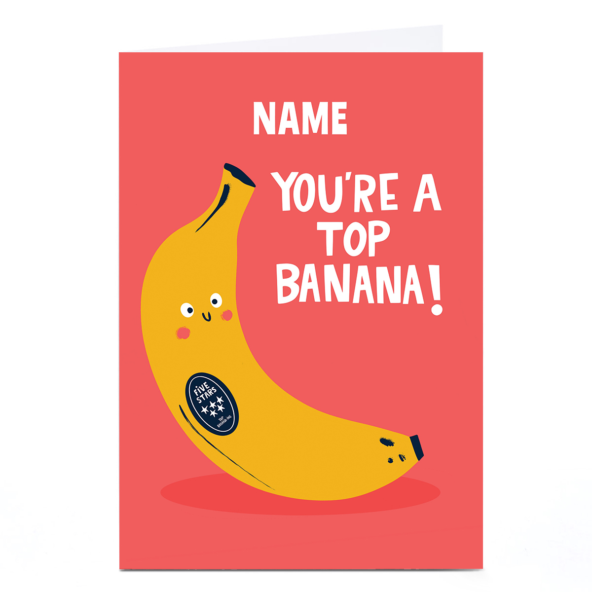 Personalised Birthday Card - You're A Top Banana
