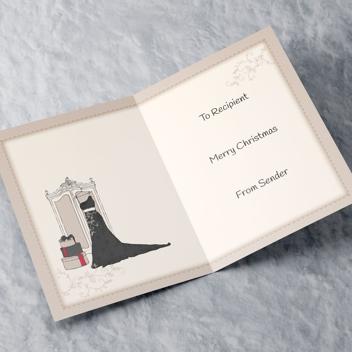 Personalised Christmas Card - Celebrate In Style