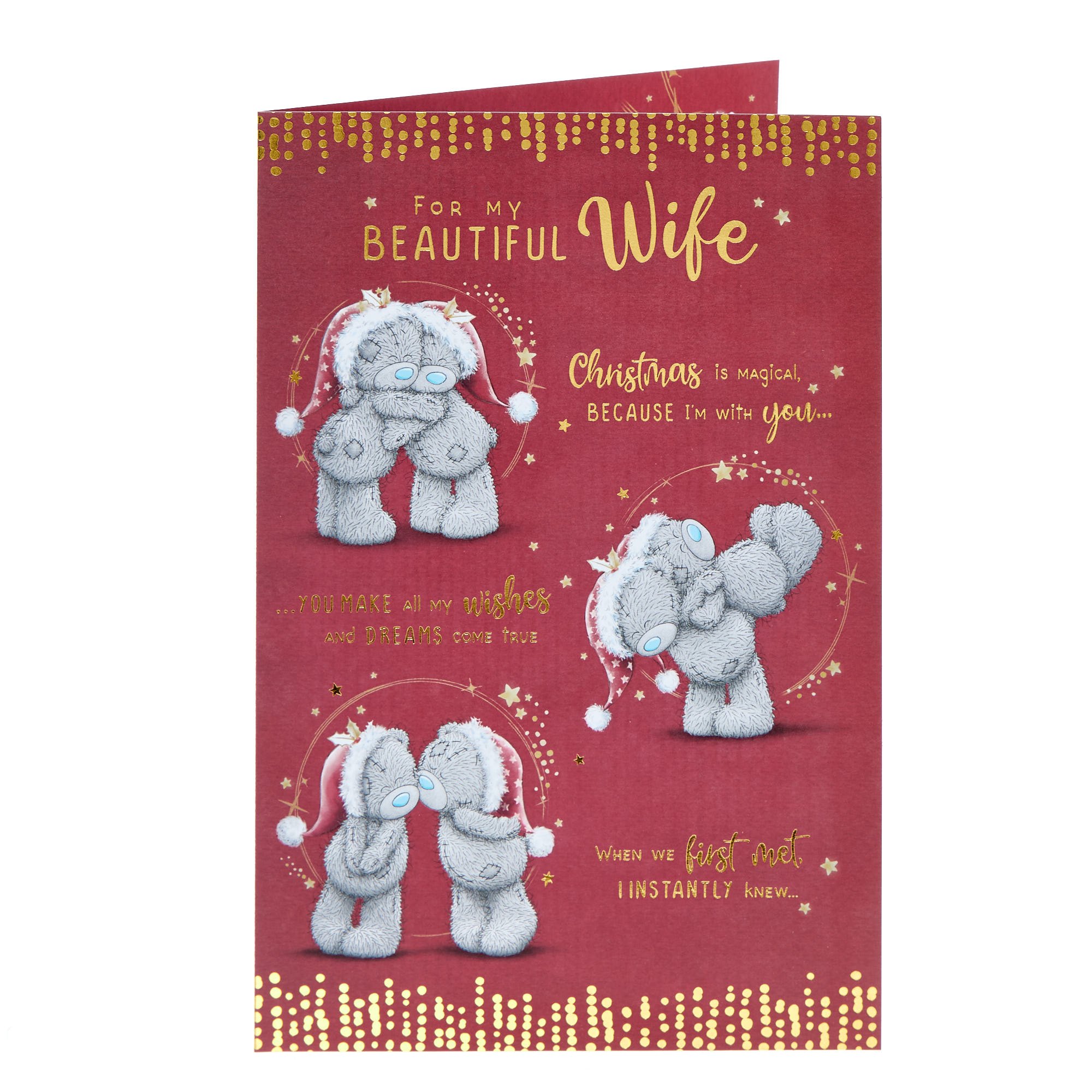 Wife Me To You Tatty Teddy Christmas Card