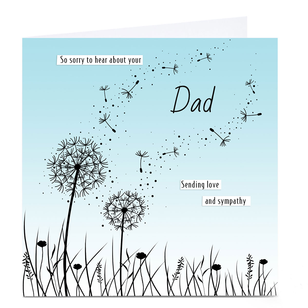 Personalised Sympathy Card - Sorry To Hear