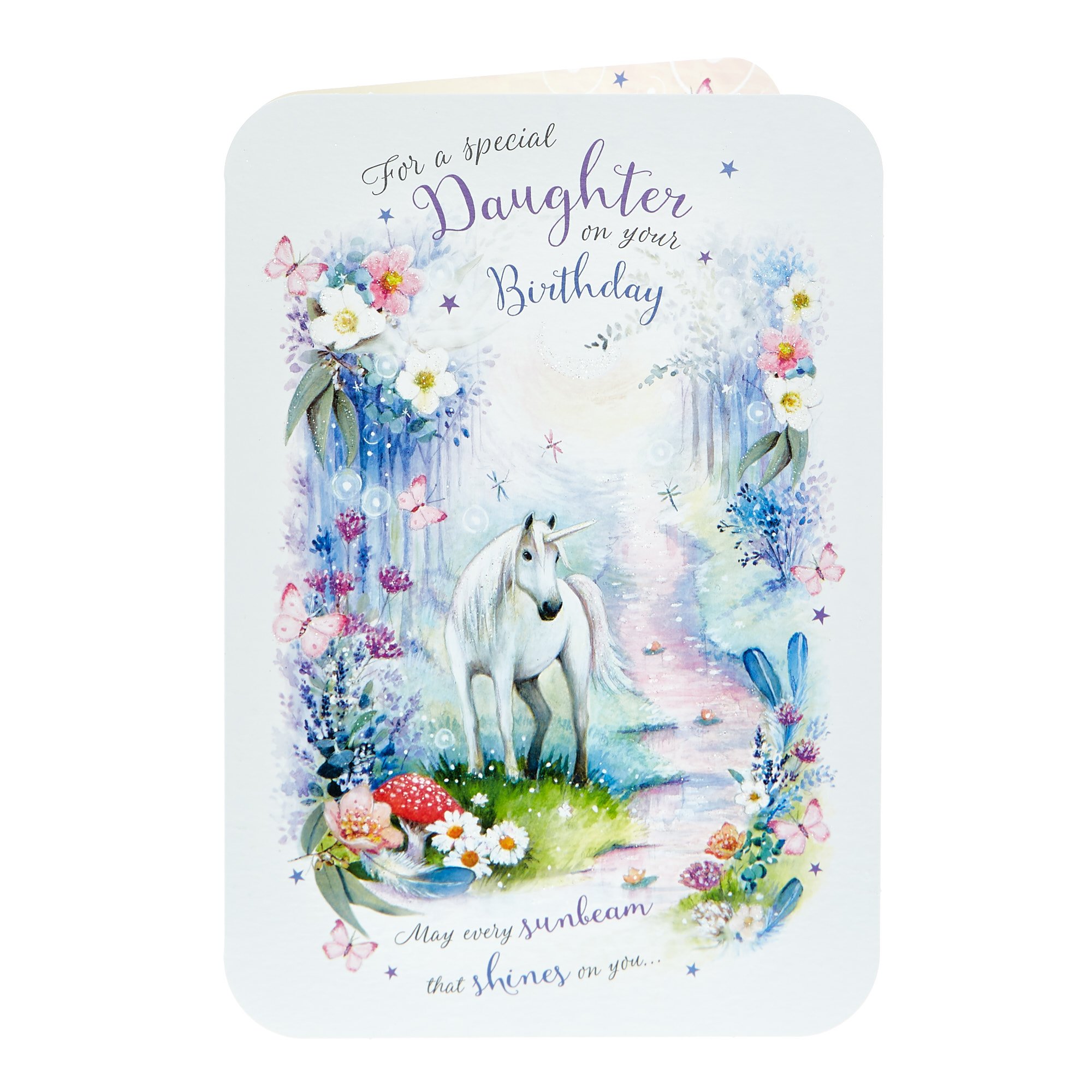 Birthday Card - Special Daughter, Unicorn