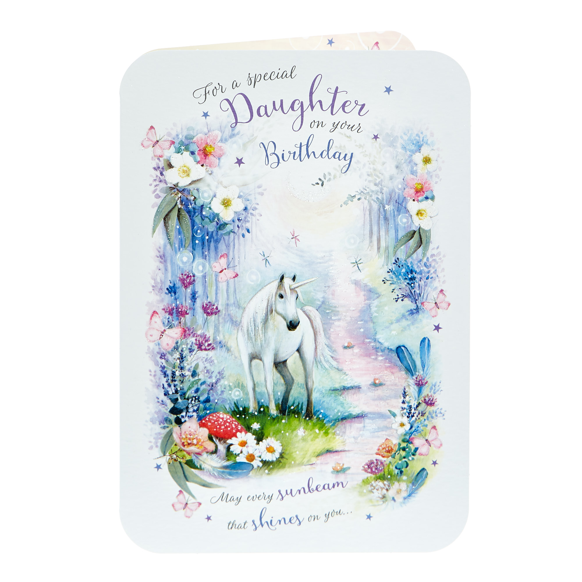 buy birthday card special daughter unicorn for gbp 099