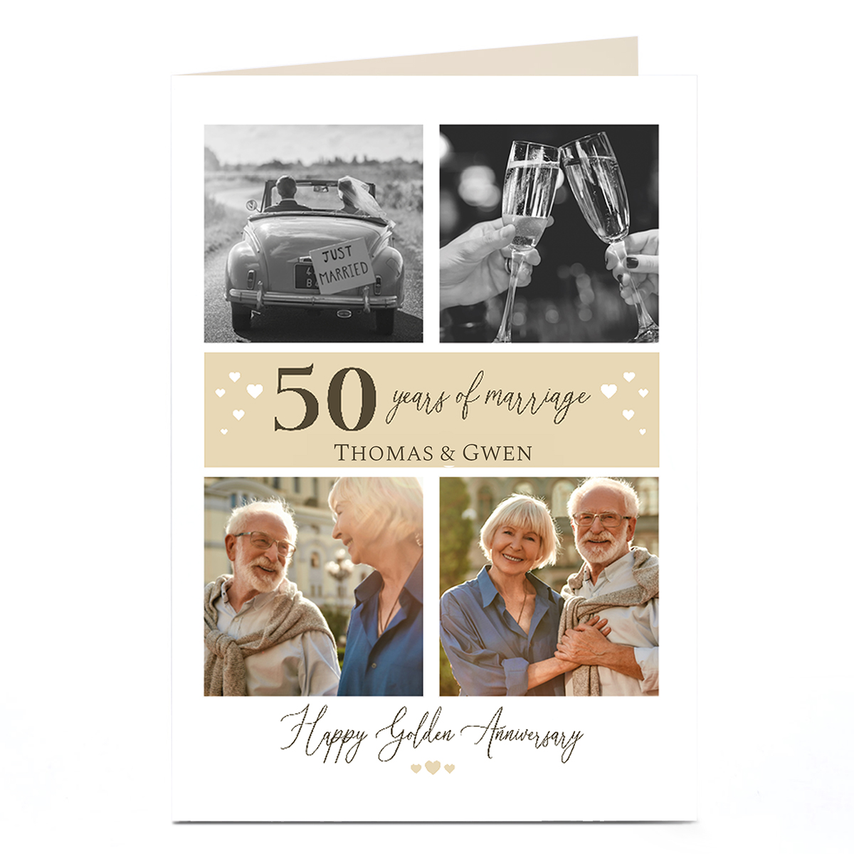Photo 50th Anniversary Card - Happy Golden Anniversary