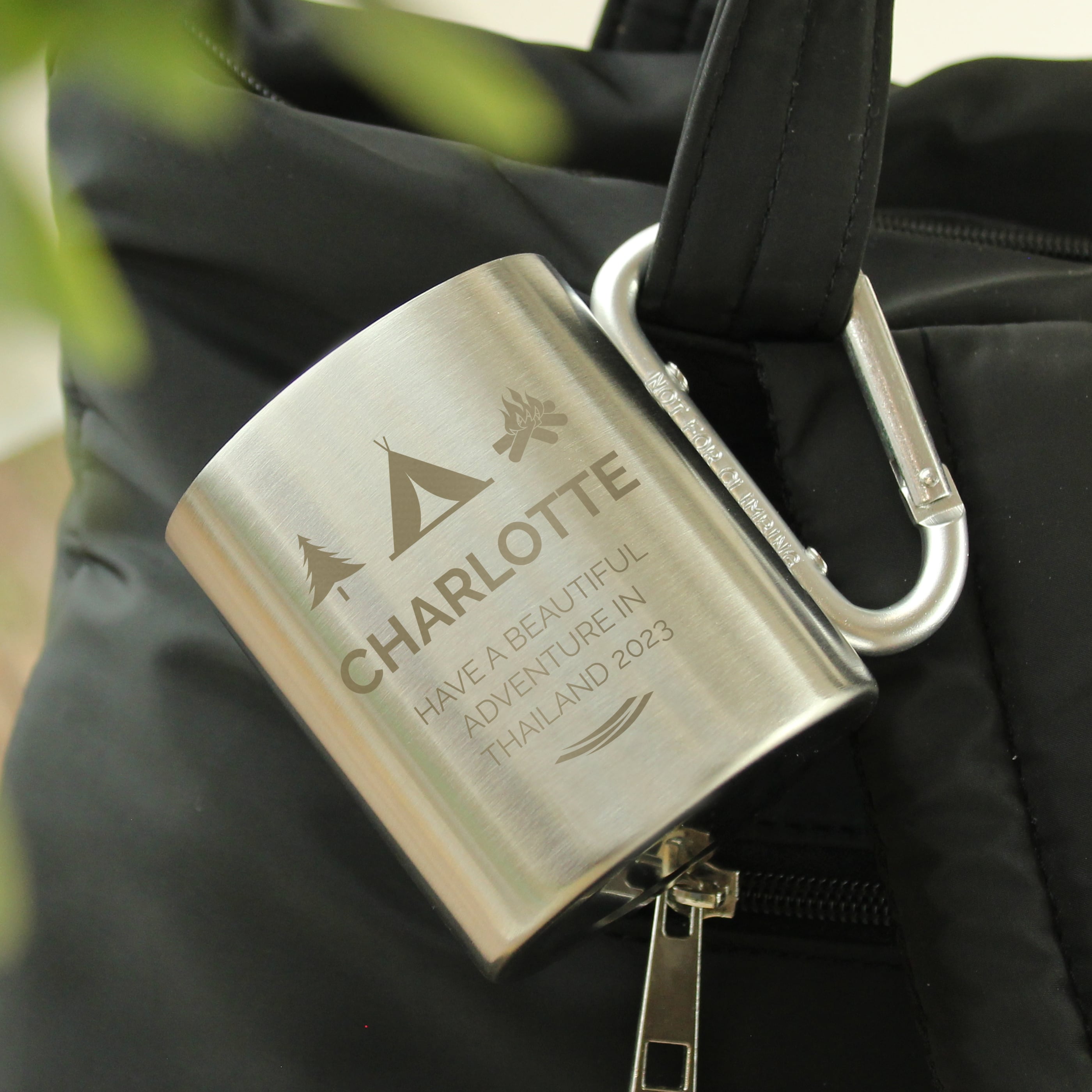 Personalised Wilderness Wanderer Stainless Steel Mug