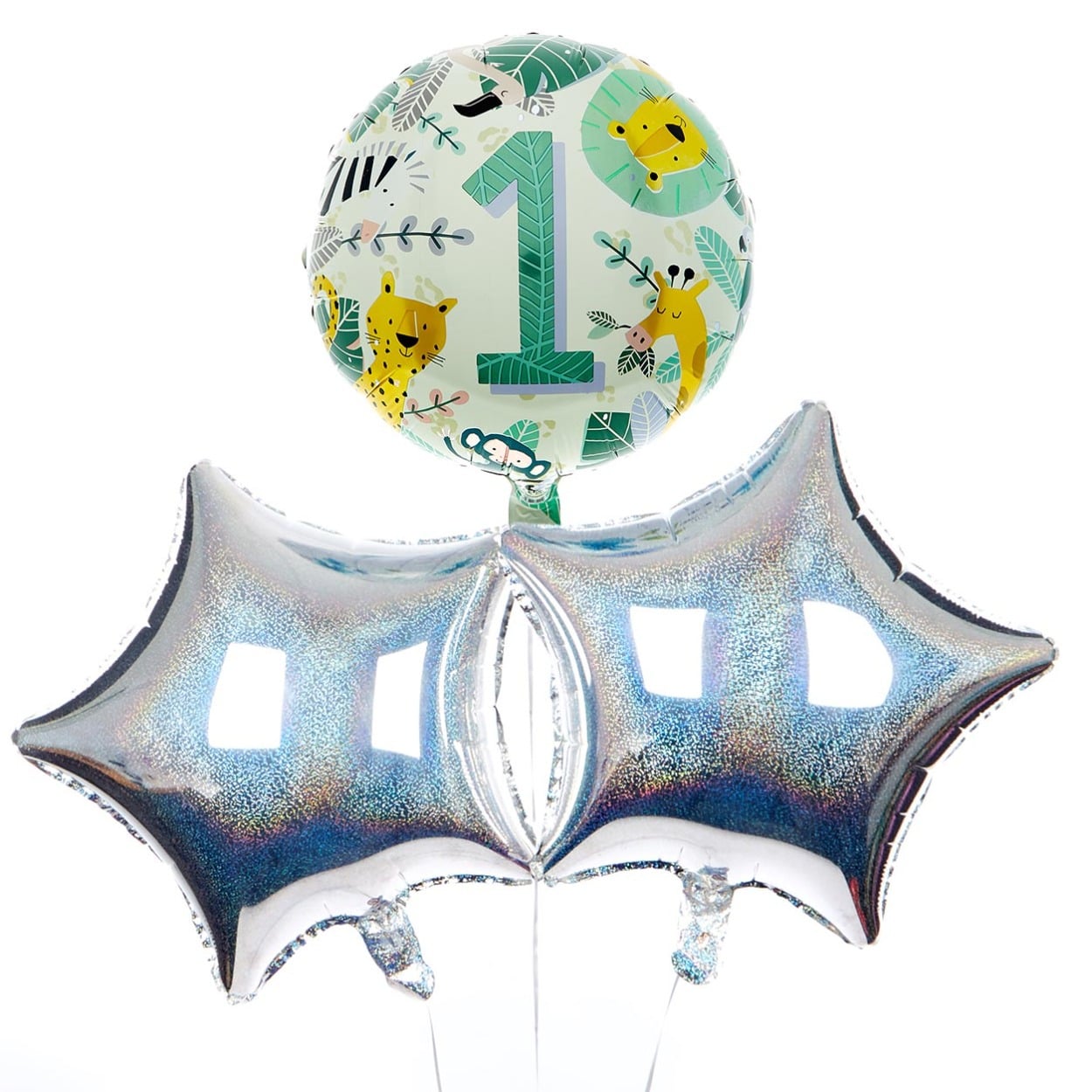 Jungle 1st Birthday Balloon Bouquet - DELIVERED INFLATED!