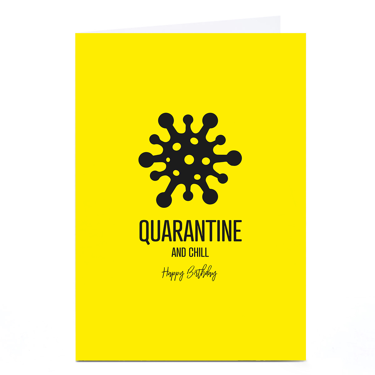 Personalised Punk Birthday Card - Quarantine & Chill