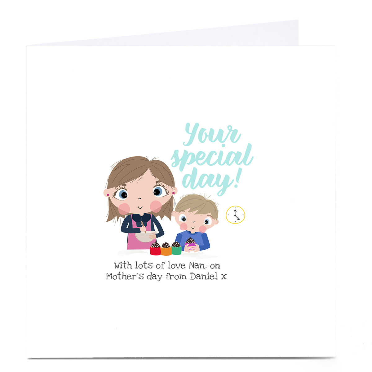 Personalised Rachel Griffin Mother's Day Card - Nan From Grandson
