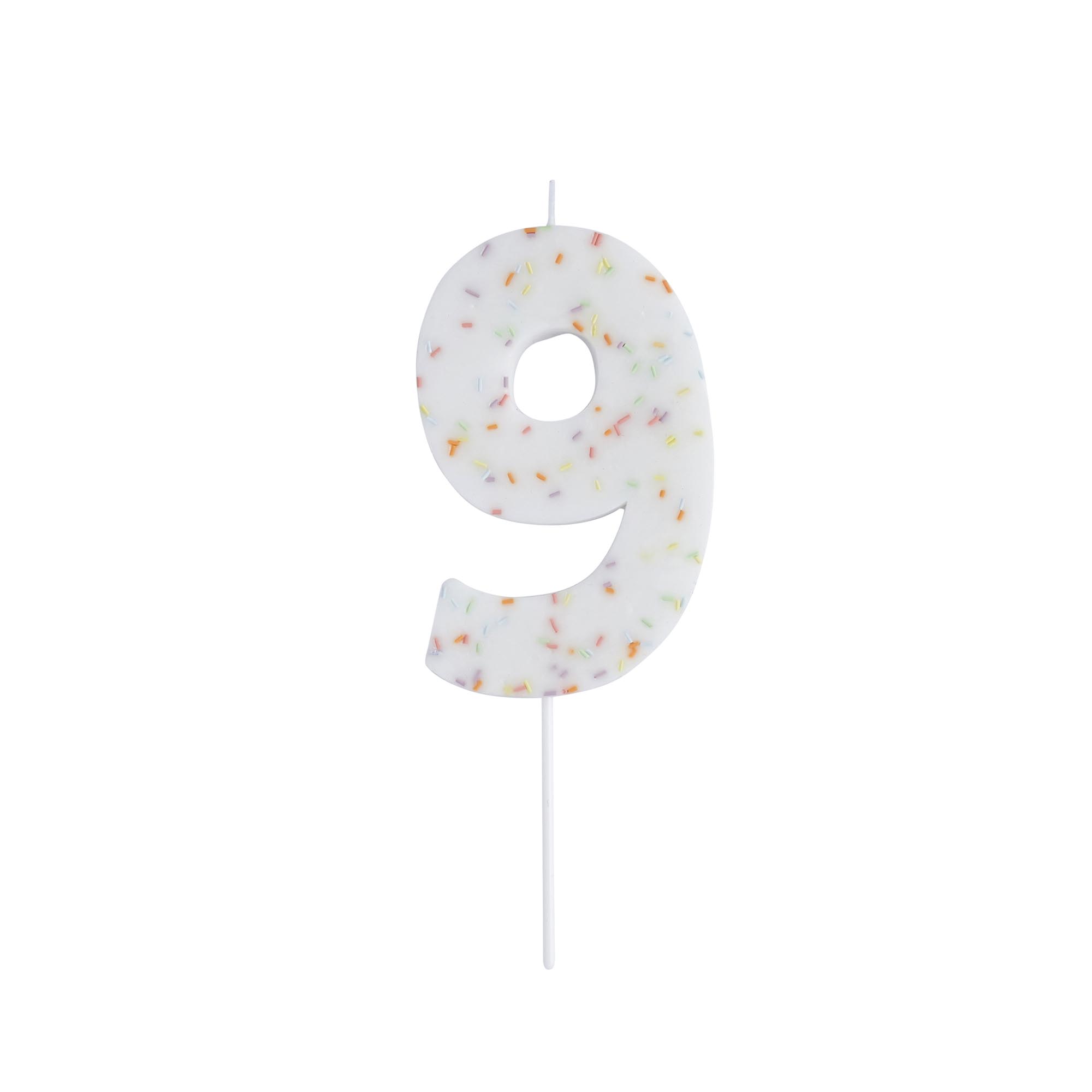 Giant Sprinkle Number Cake Candle (0-9)
