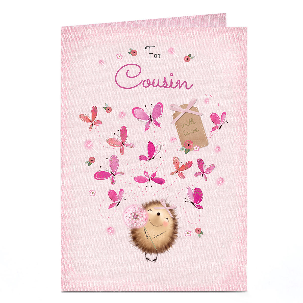 Personalised Card - Happy Hedgehog