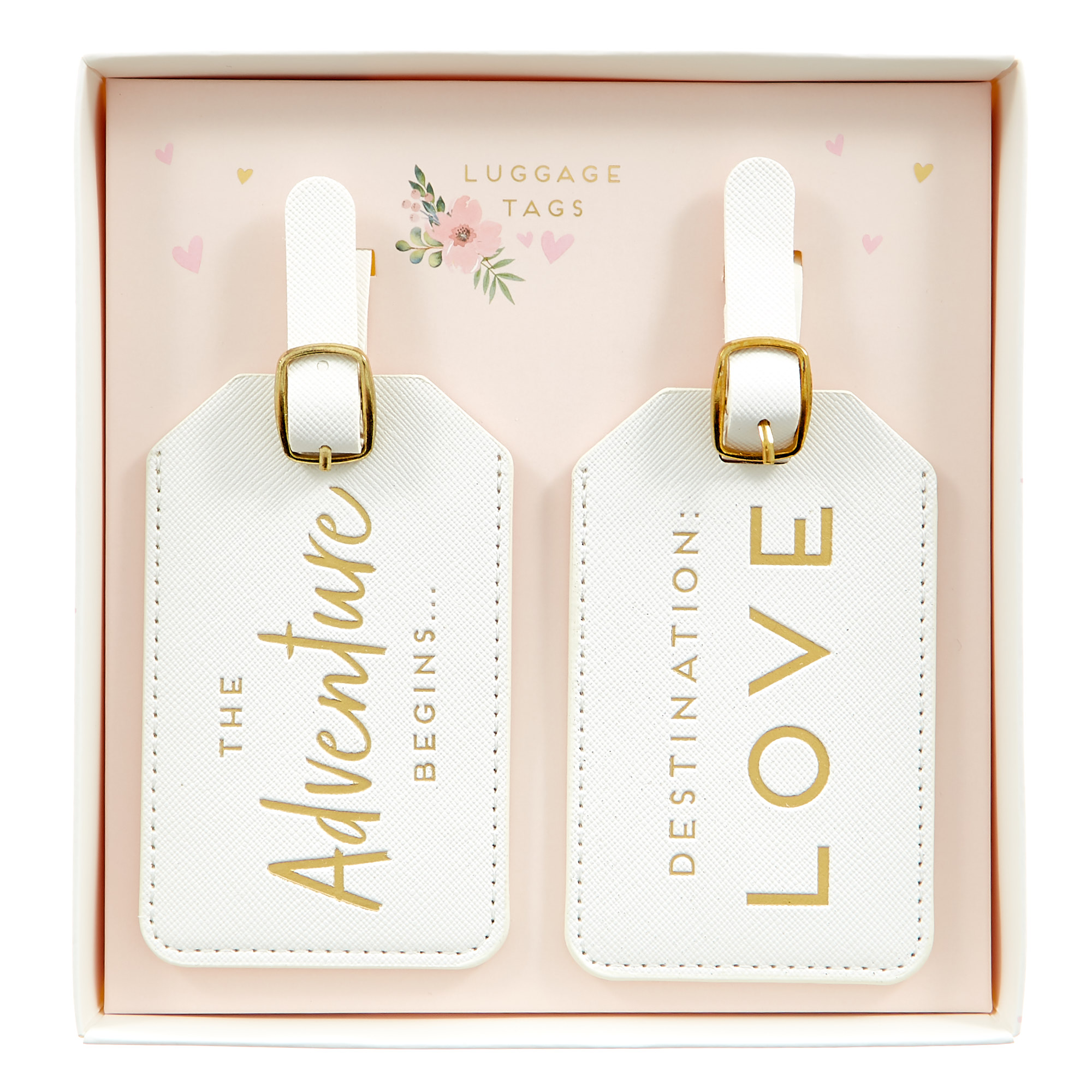 Two Hearts Luggage Tags