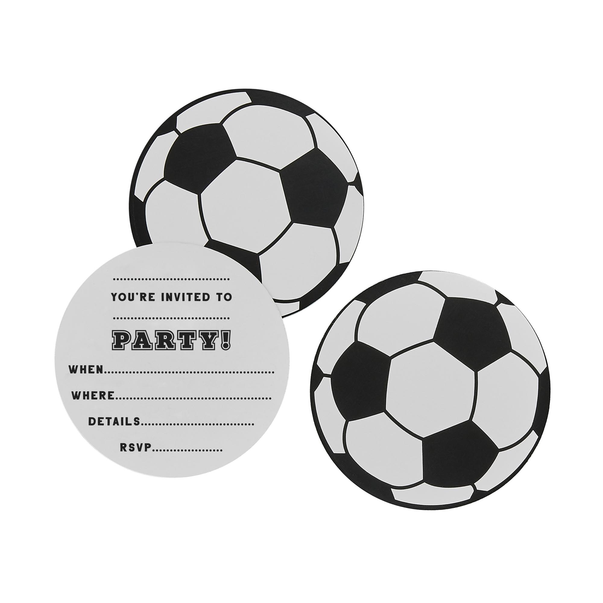 Football Party Invitations - Pack of 10